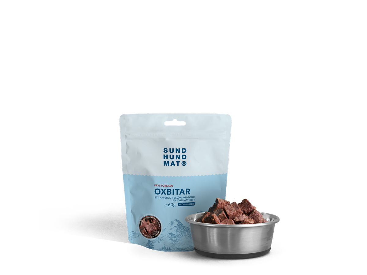 Sund Hundmat Frysetørkede Oksebiter 60 g