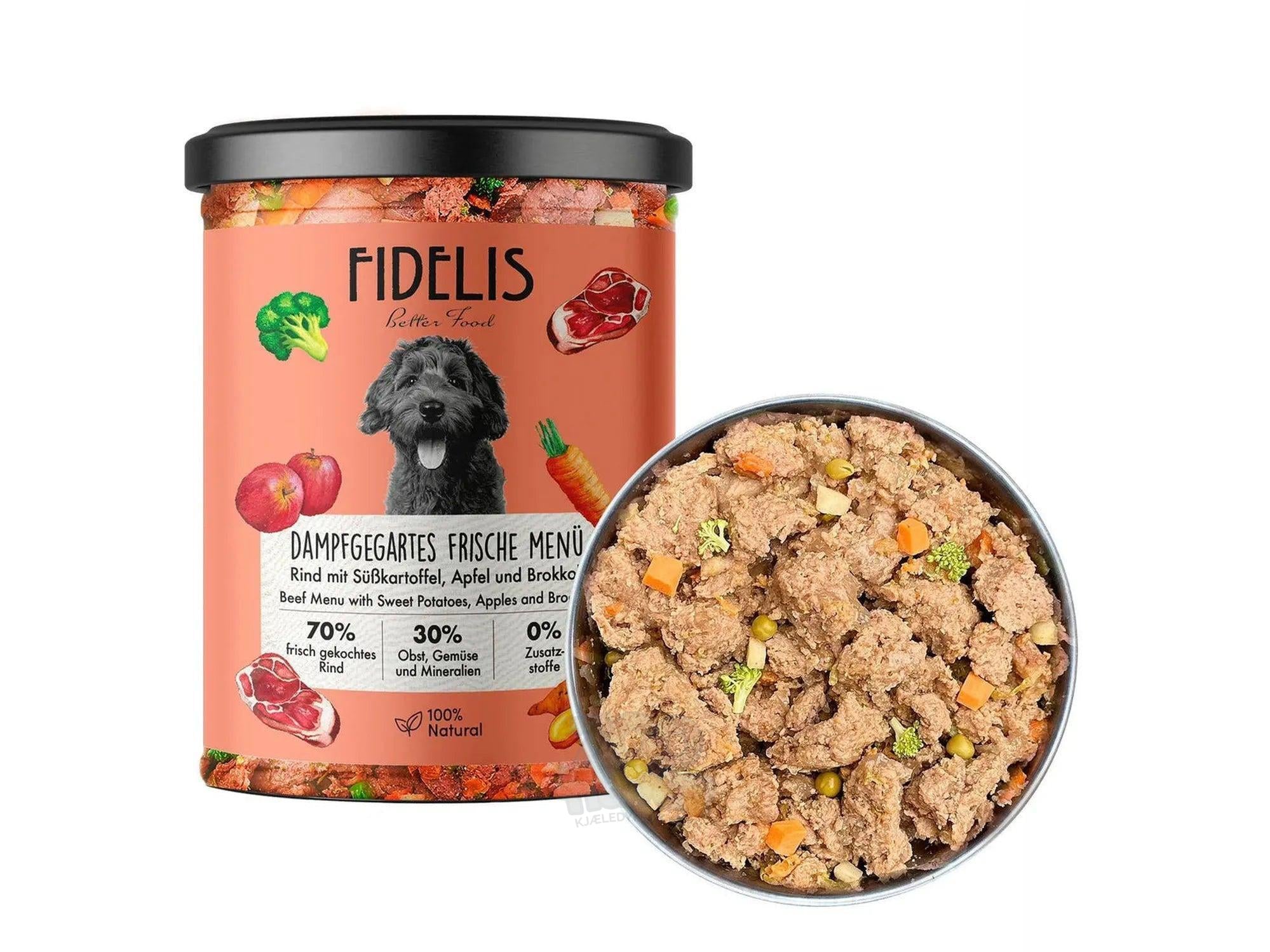 Fidelis Frische Menü Beef med Søtpotet, Eple og Brokkoli 400 g