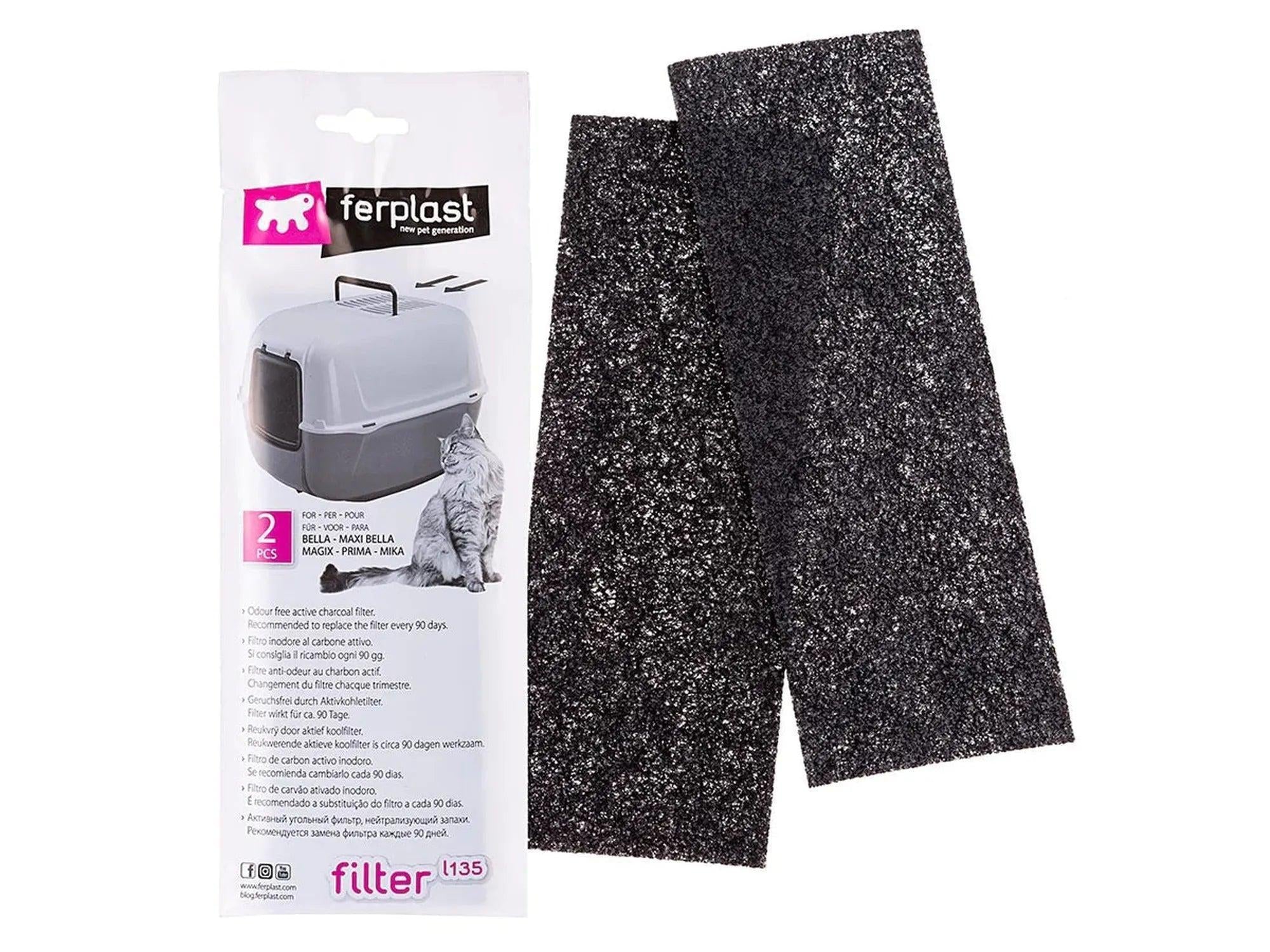 Ferplast Filter L135 til kattetoalett aktivt kullfilter