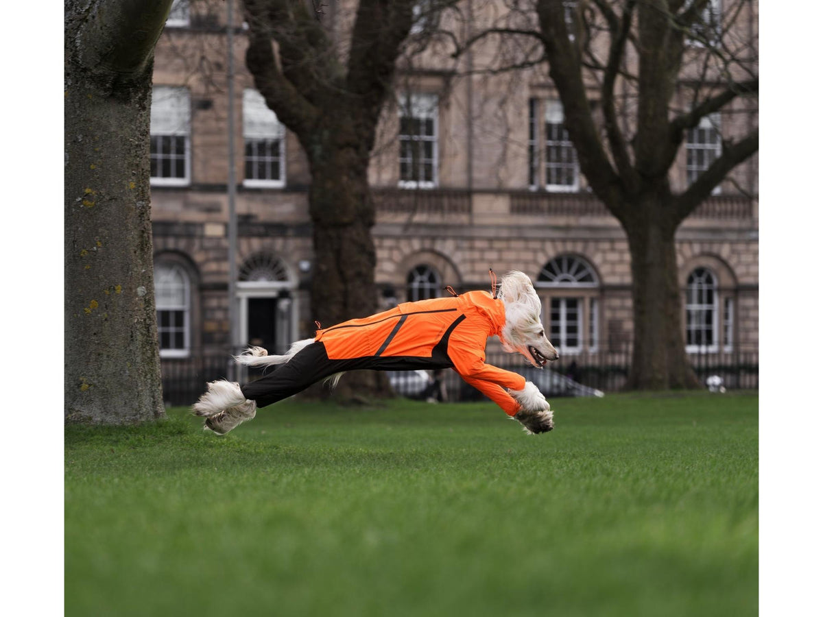 Non-stop dogwear Fjord overall raincoat regndress – Oransje/svart