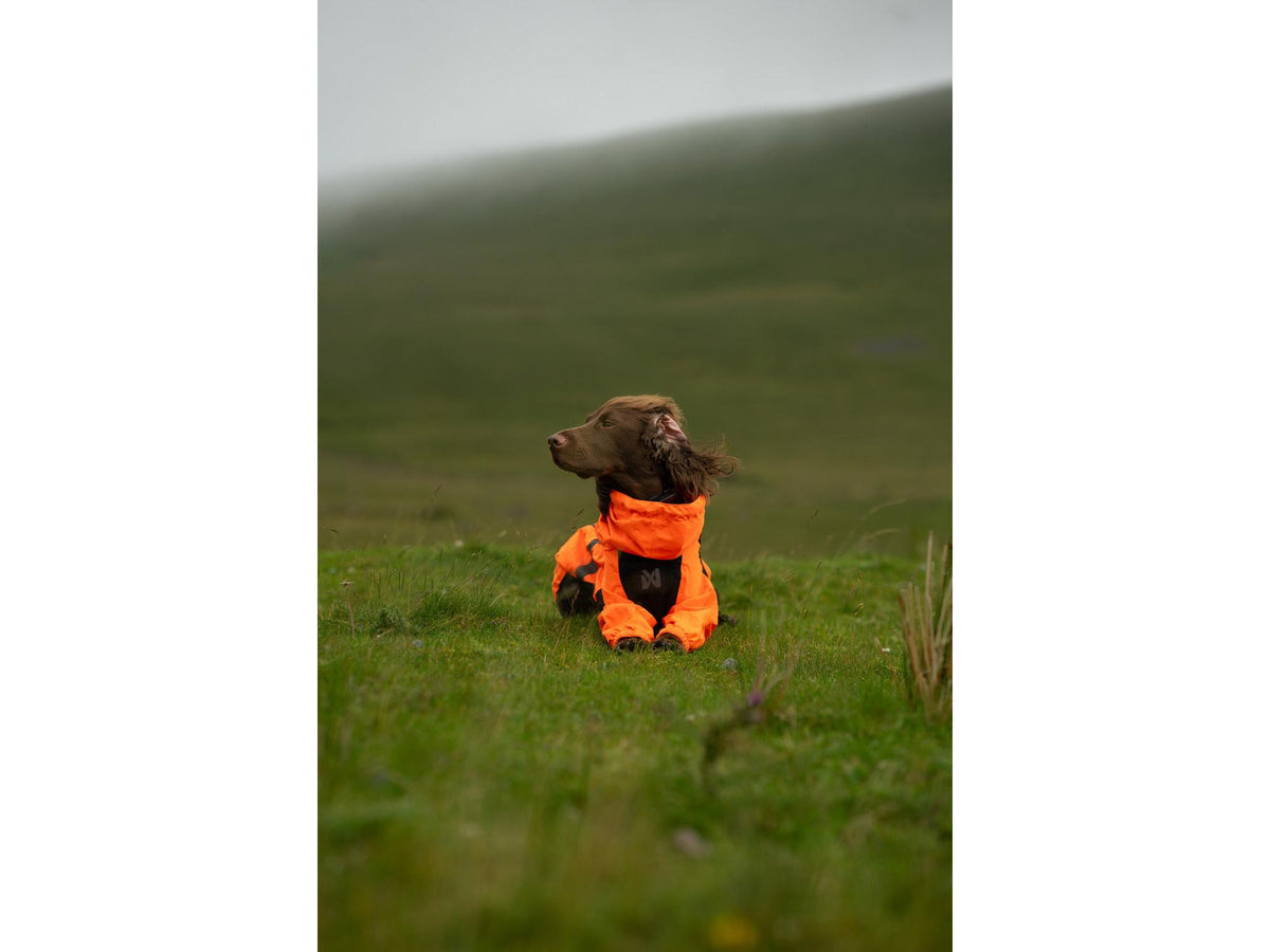 Non-stop dogwear Fjord overall raincoat regndress – Oransje/svart