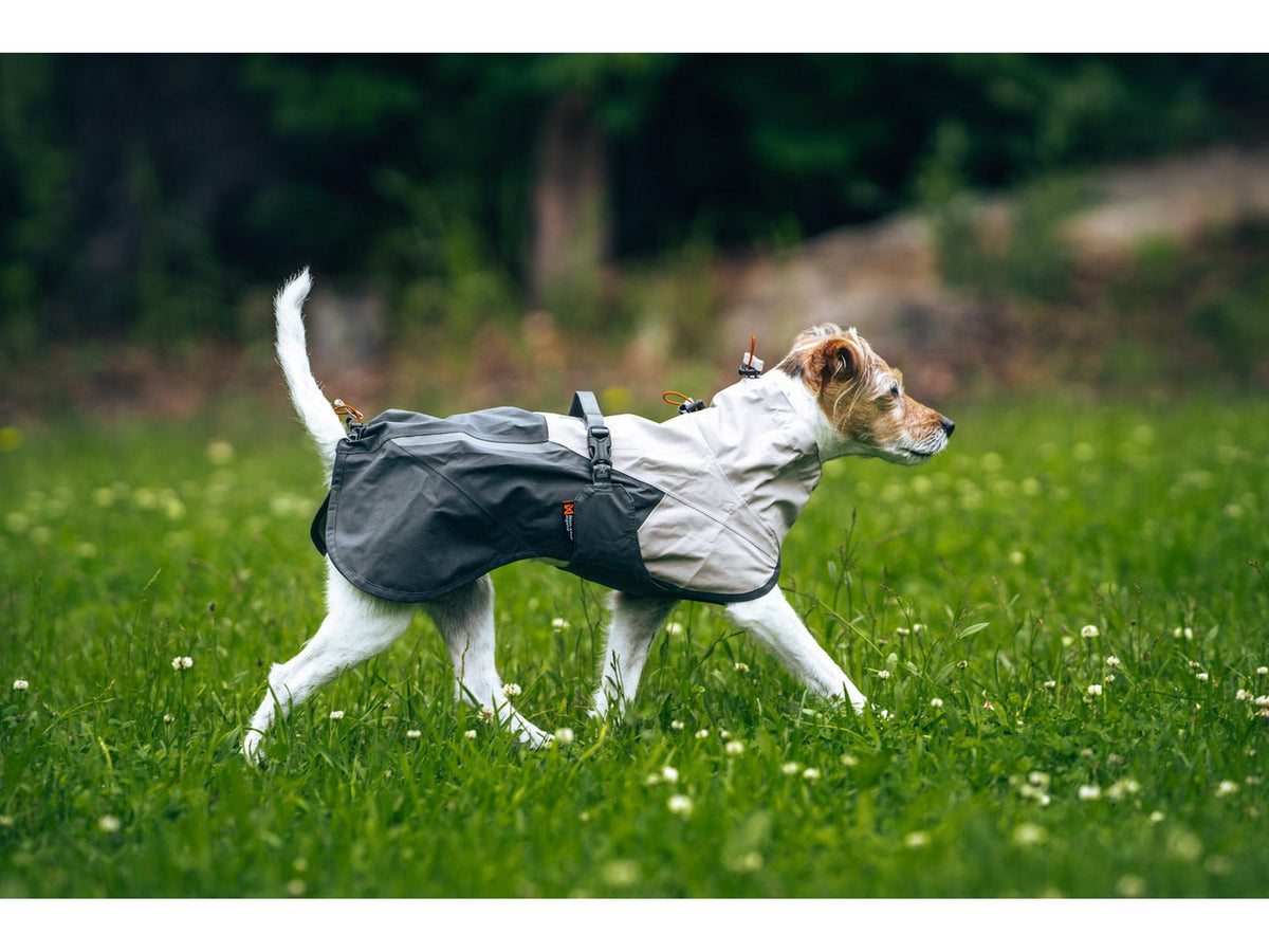 Non-stop dogwear Fjord raincoat 2.0 regndekke – Grå