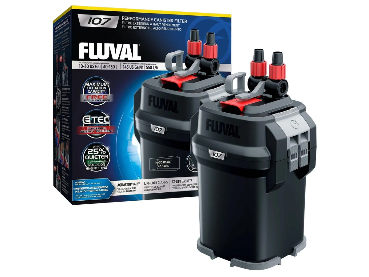 Fluval 107 Ekstern Kanisterfilter 550 L/t for Akvarium 40-130 L