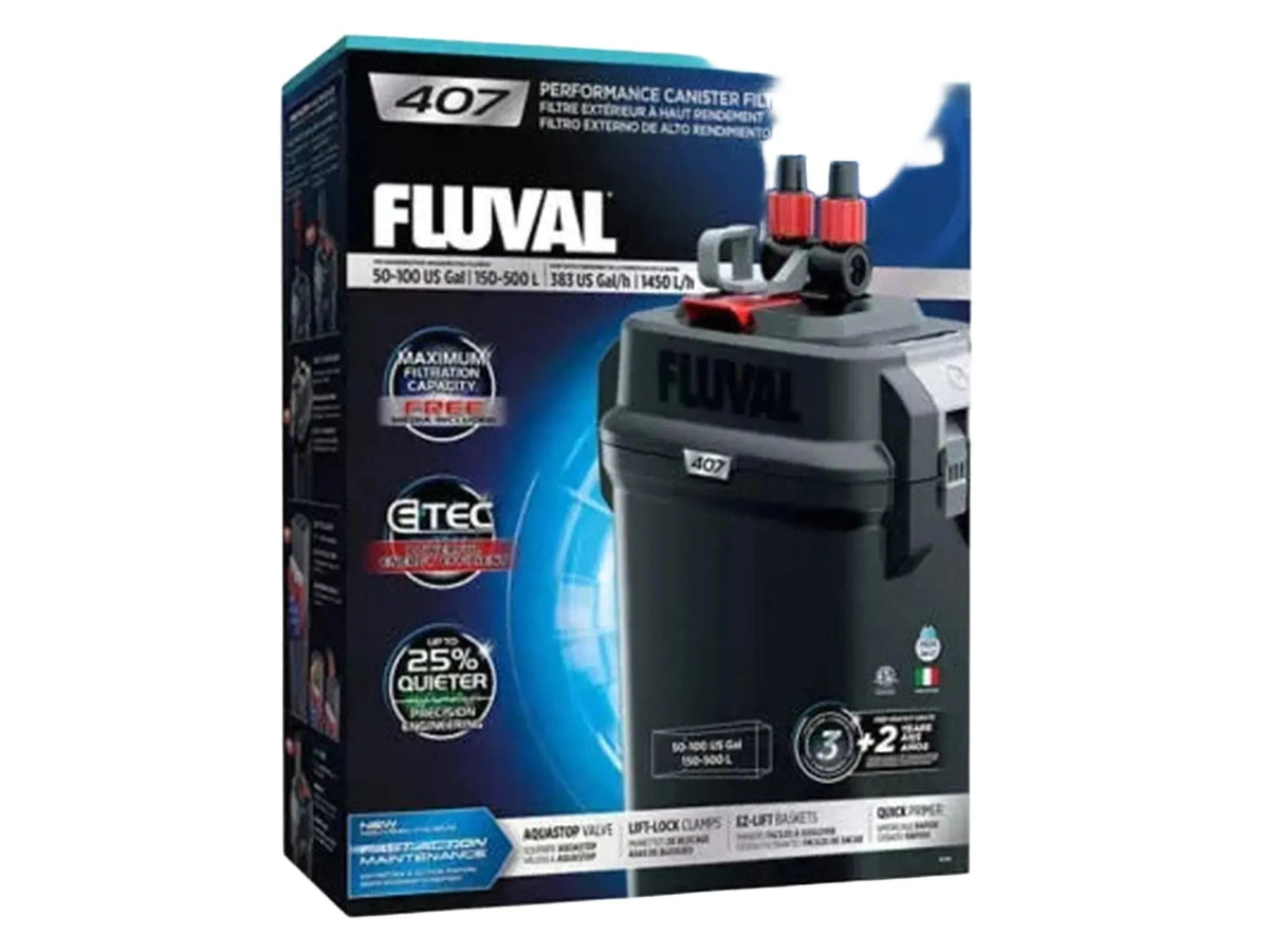 Fluval 407 Ytre Kammfilter 1450 l/t for Akvarium 150-500 liter