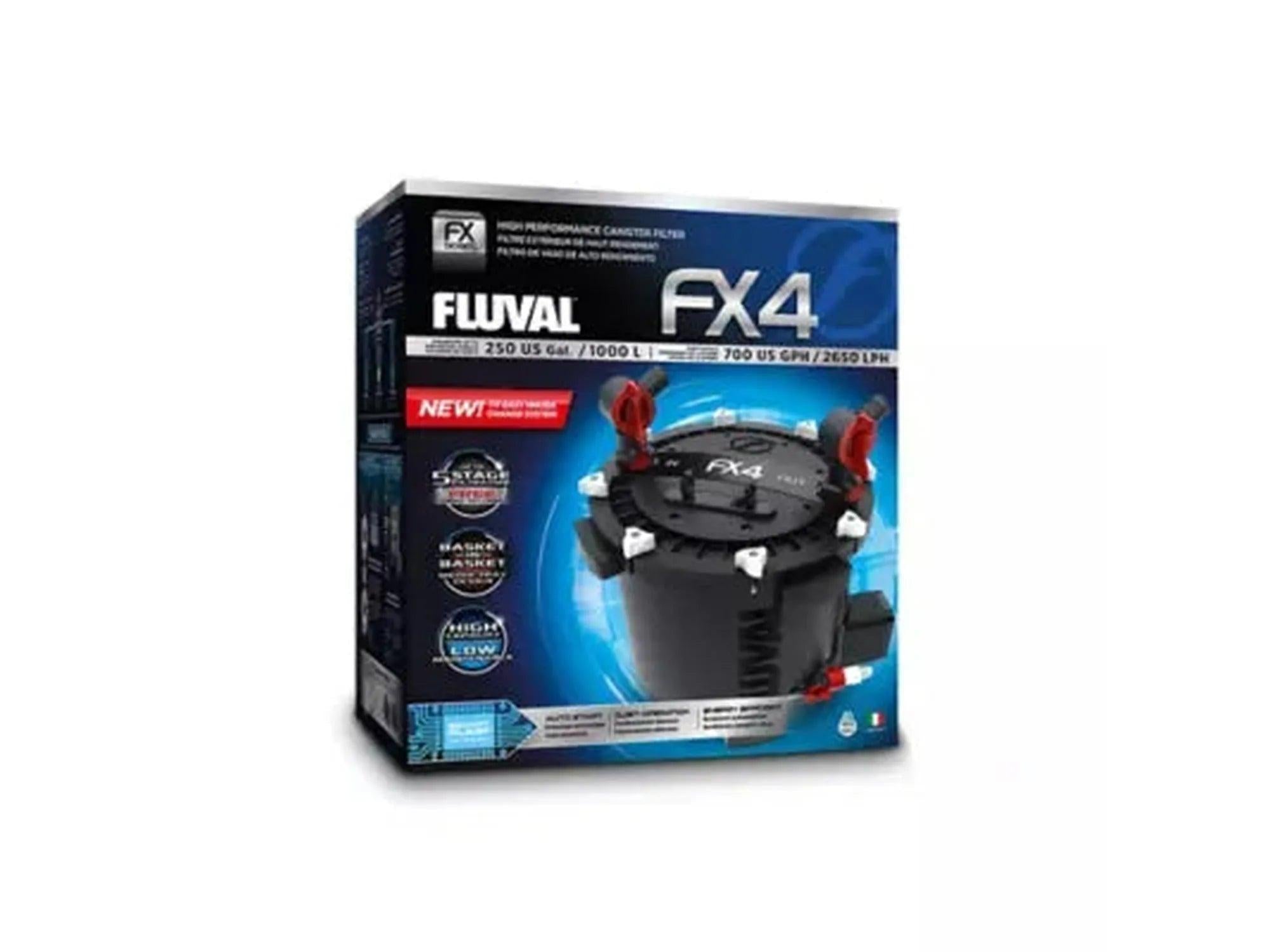 Fluval FX4 Høykapasitets Utvendig Kanistefilter for Akvarium opptil 950 Liter