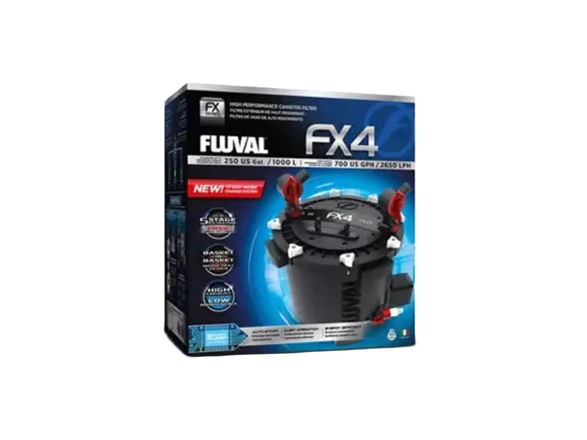 Fluval FX4 Høykapasitets Utvendig Kanistefilter for Akvarium opptil 950 Liter