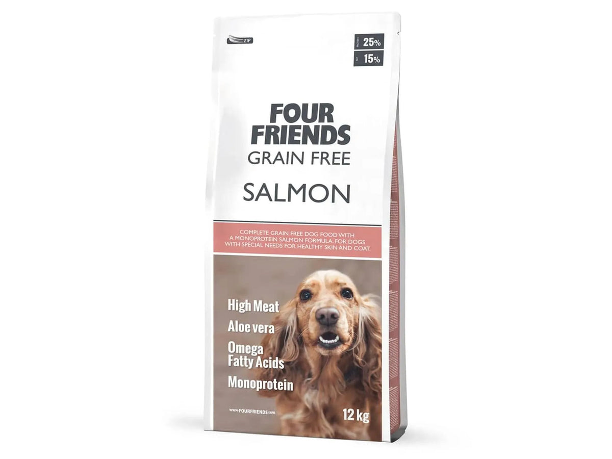 Four Friends Grain Free Salmon – kornfritt tørrfôr med laks 12 kg