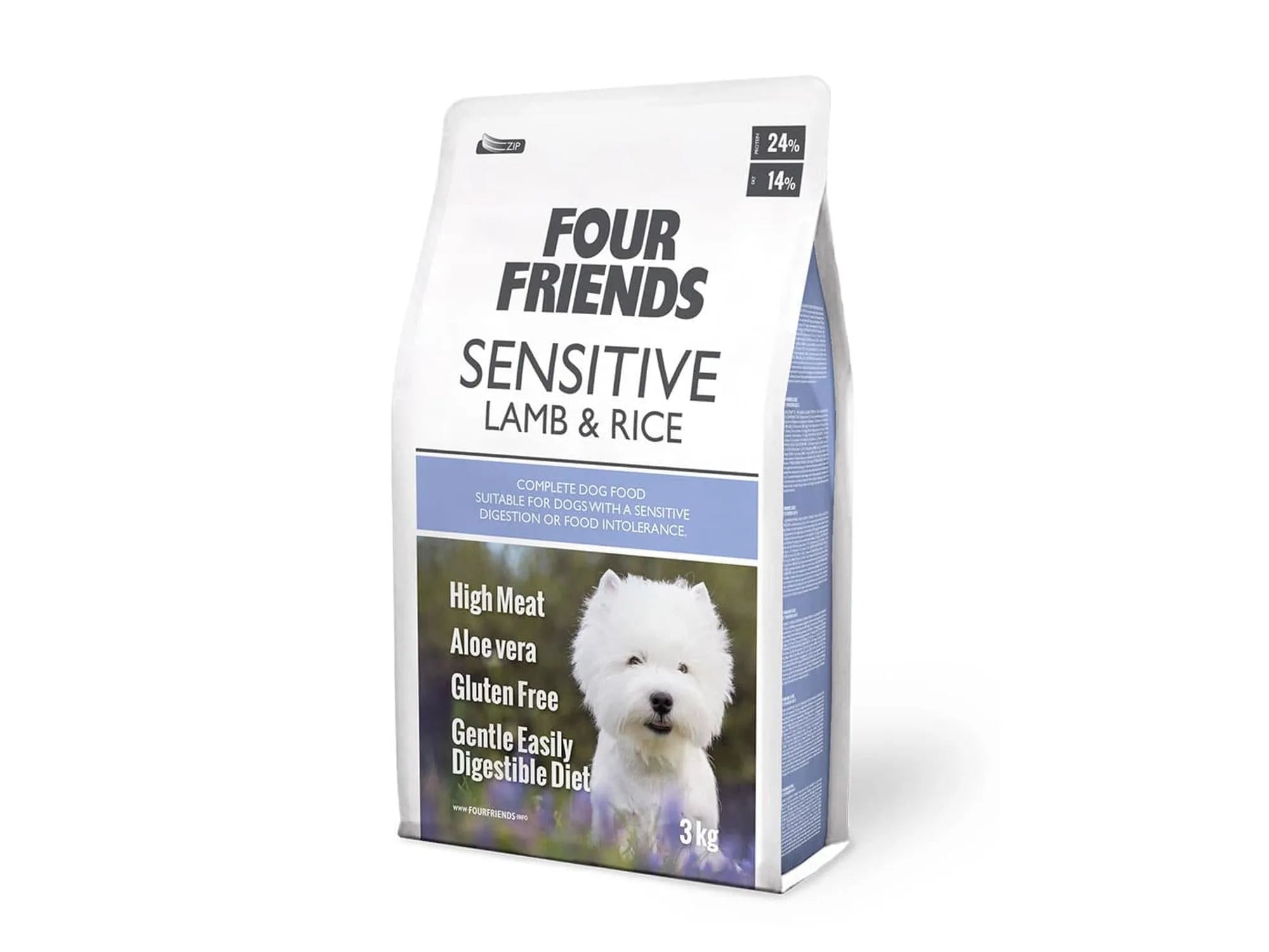 Four Friends Sensitive Lamb & Rice – tørrfôr til sensitiv hund 3 kg