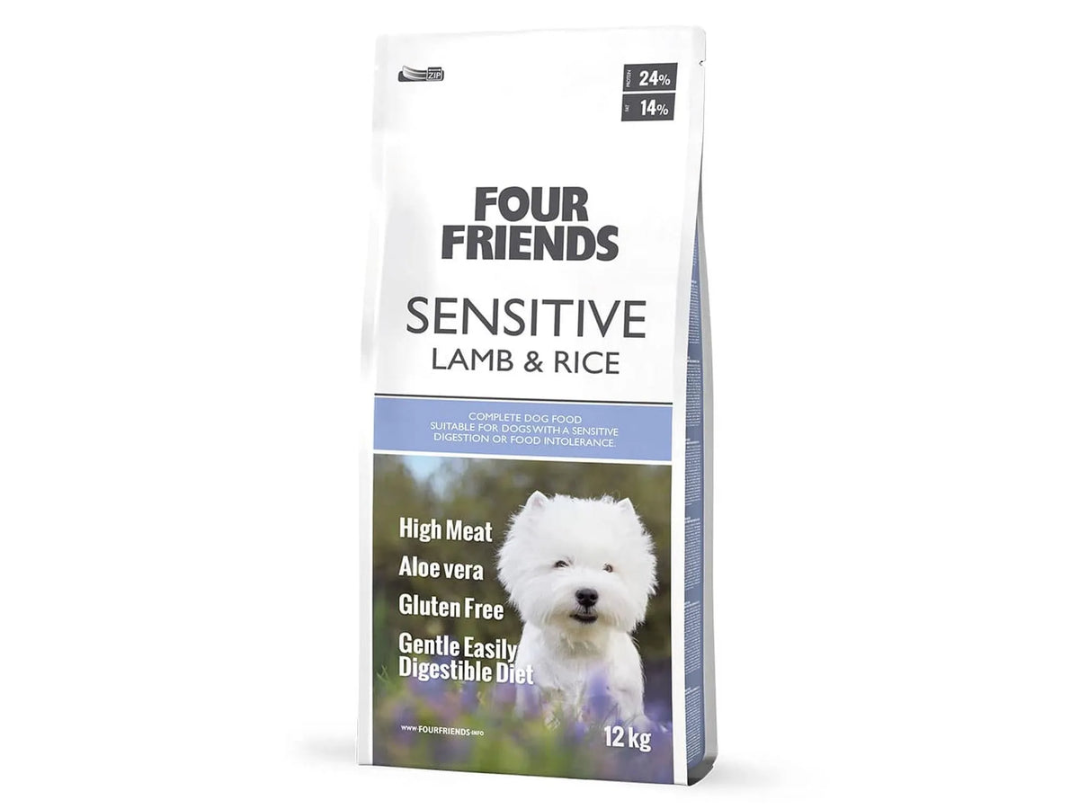 Four Friends Sensitive Lamb & Rice – tørrfôr til sensitiv hund 12 kg