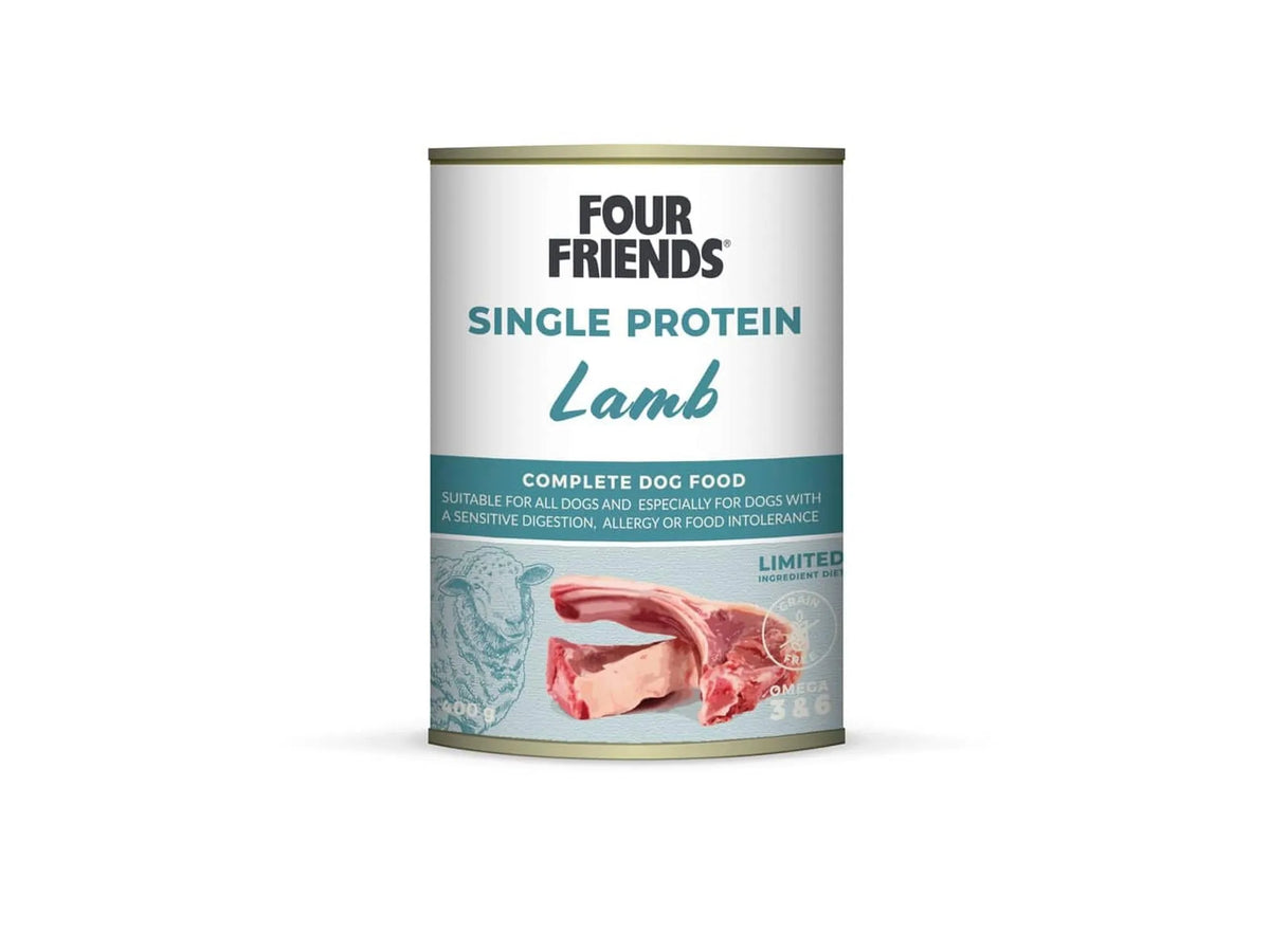 Four Friends Single Protein Lamb – våtfôr til hund 400 g