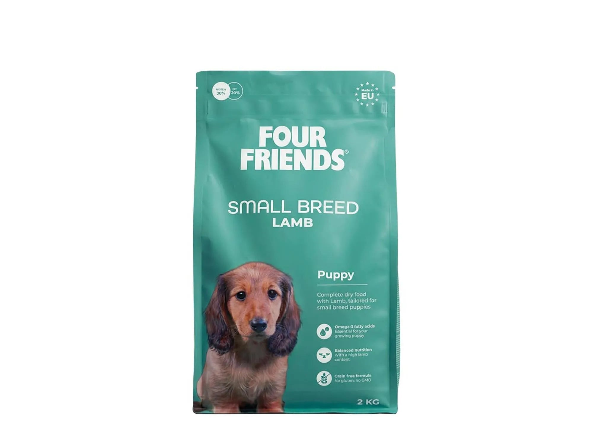 Four Friends Small Breed Puppy Lamb – kornfritt valpefôr til små raser 2 kg