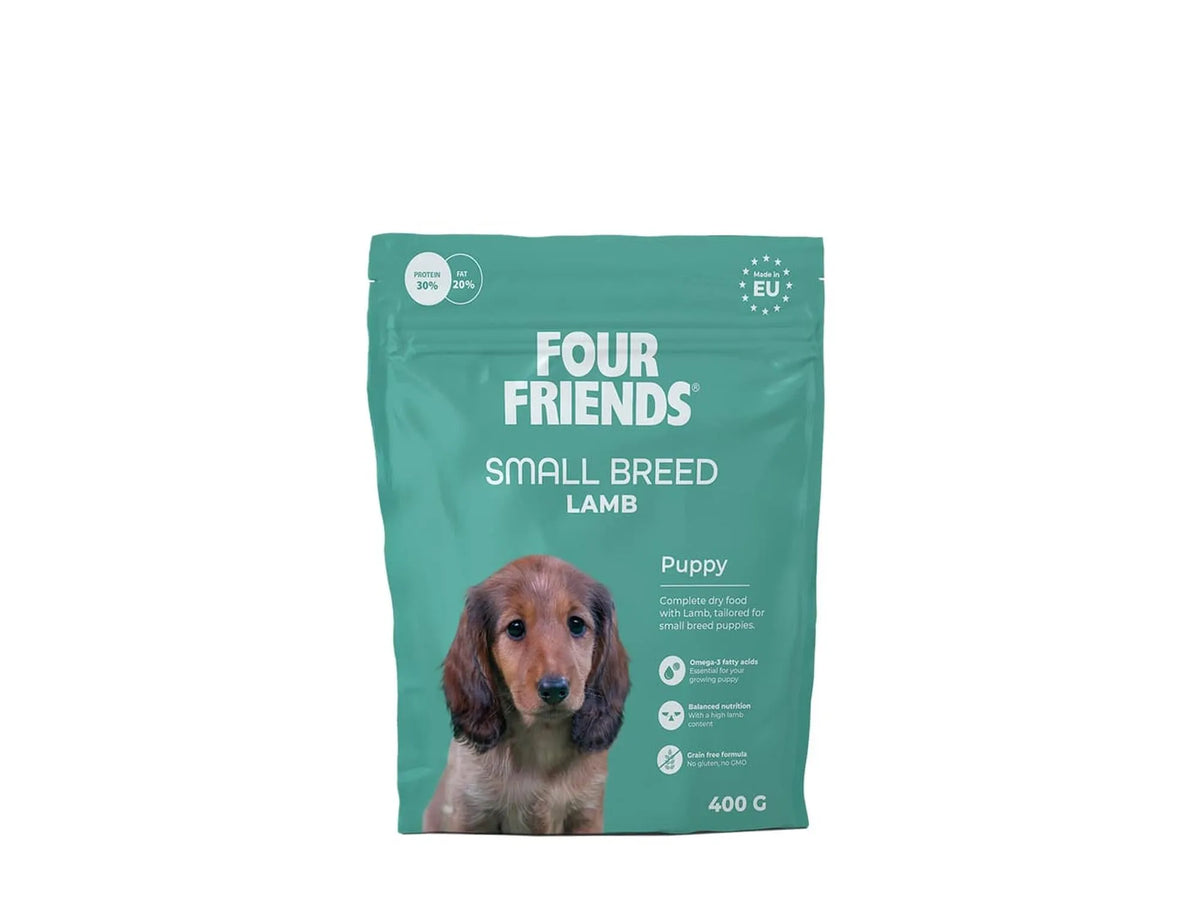 Four Friends Small Breed Puppy Lamb – kornfritt valpefôr til små raser 400 g