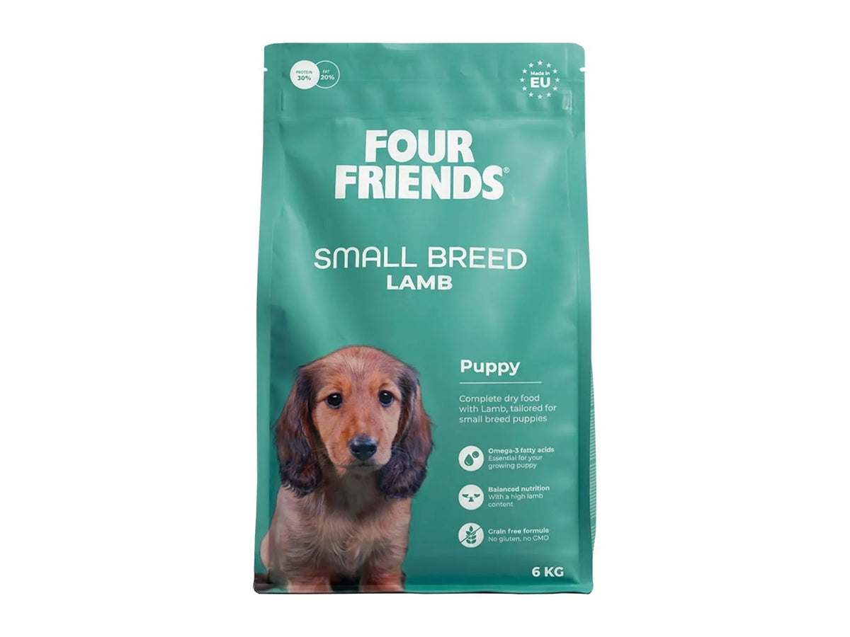Four Friends Small Breed Puppy Lamb – kornfritt valpefôr til små raser 6 kg