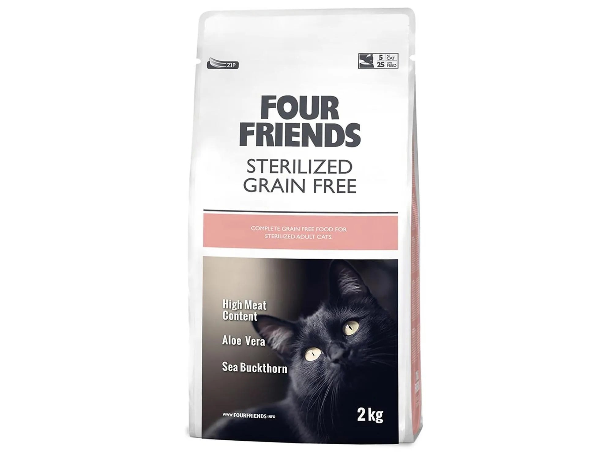 Four Friends Sterilized Grain Free – kornfritt tørrfôr til sterilisert katt 2 kg
