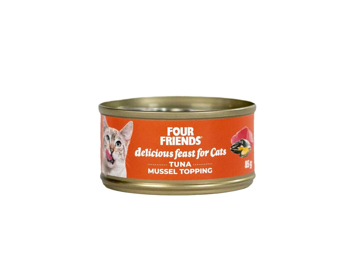 Four Friends Tuna & Mussel – våtfôr til katt med tunfisk og blåskjell 85 g
