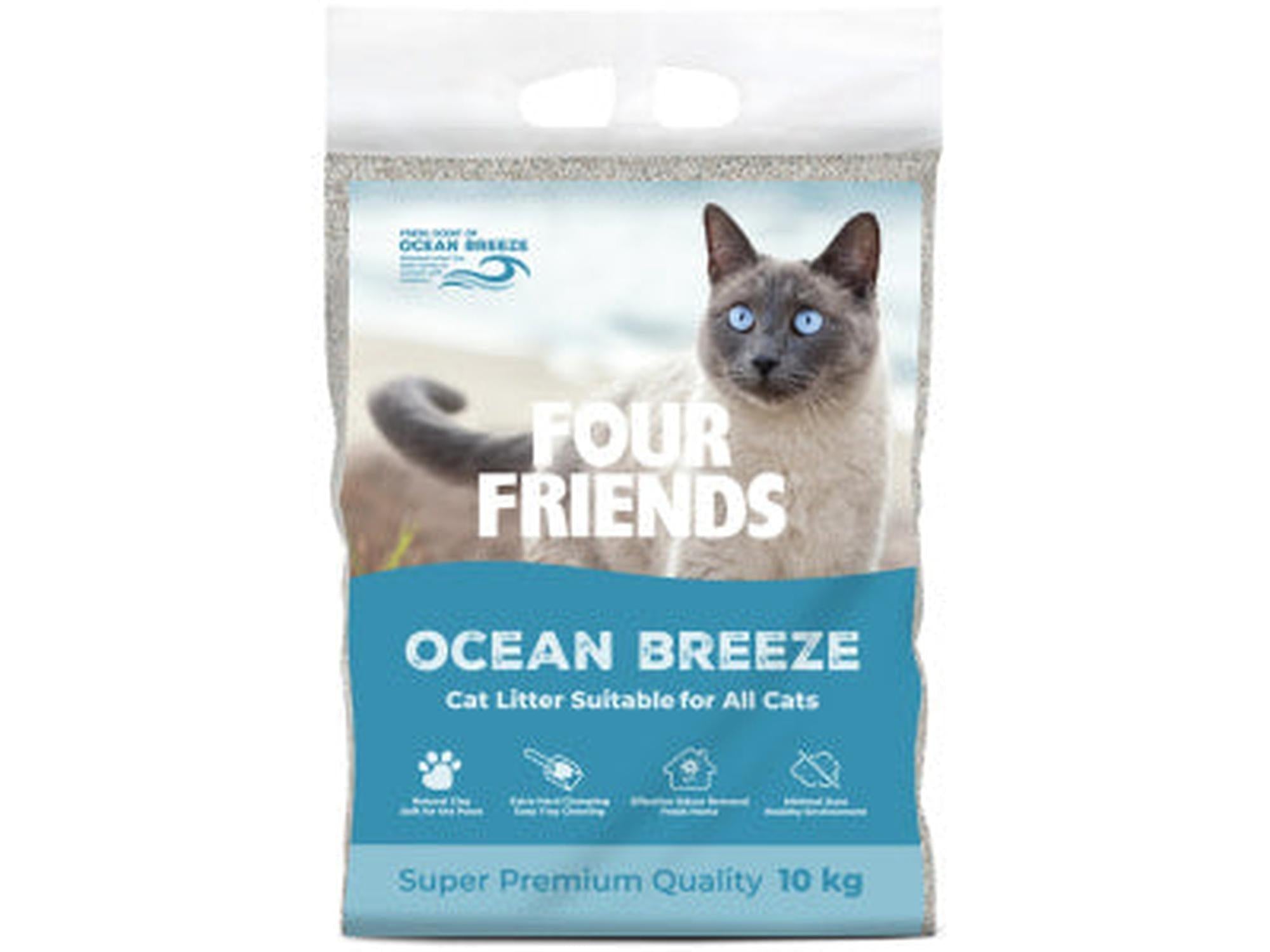 FourFriends Cat Litter Ocean Breeze 10 kg kattesand