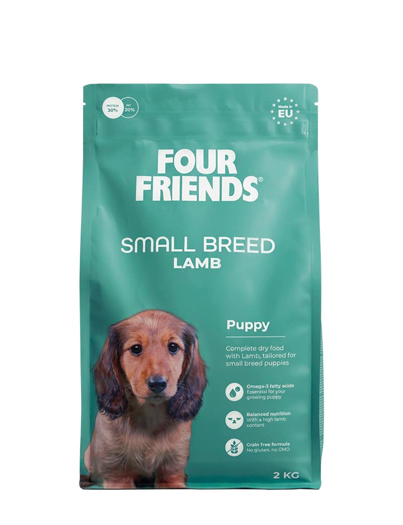 Four Friends Small Breed Puppy Lamb – kornfritt valpefôr til små raser 2 kg