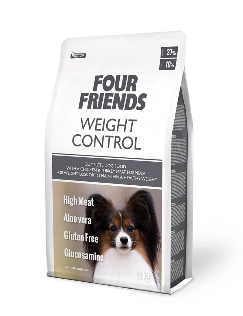 Four Friends Weight Control – tørrfôr til hund med overvekt 3 kg