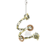 Trixie Fugleleke Sittepinne Spiral i Bomul 50cm lekety for fugl