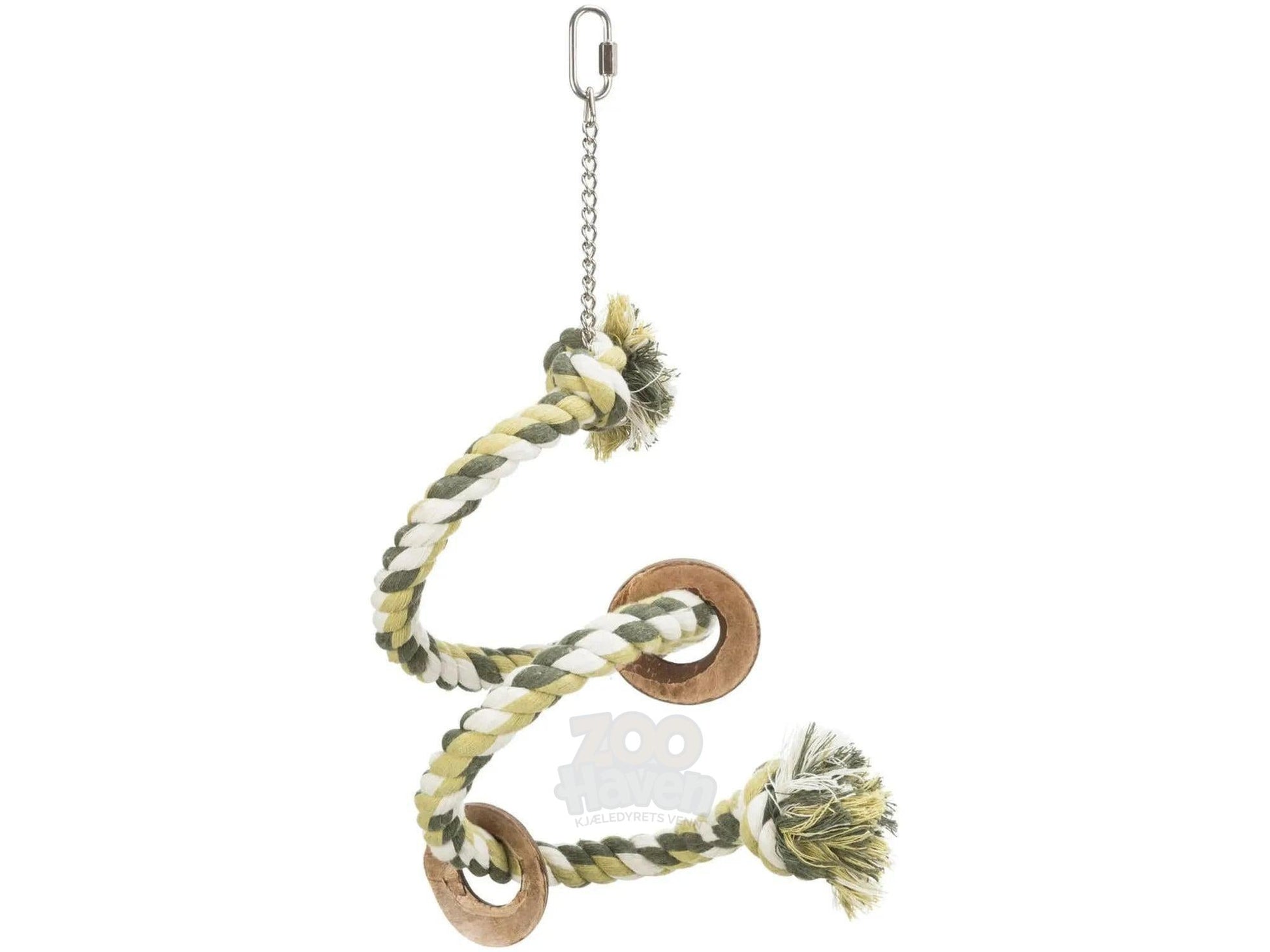 Trixie Fugleleke Sittepinne Spiral i Bomul 50cm lekety for fugl