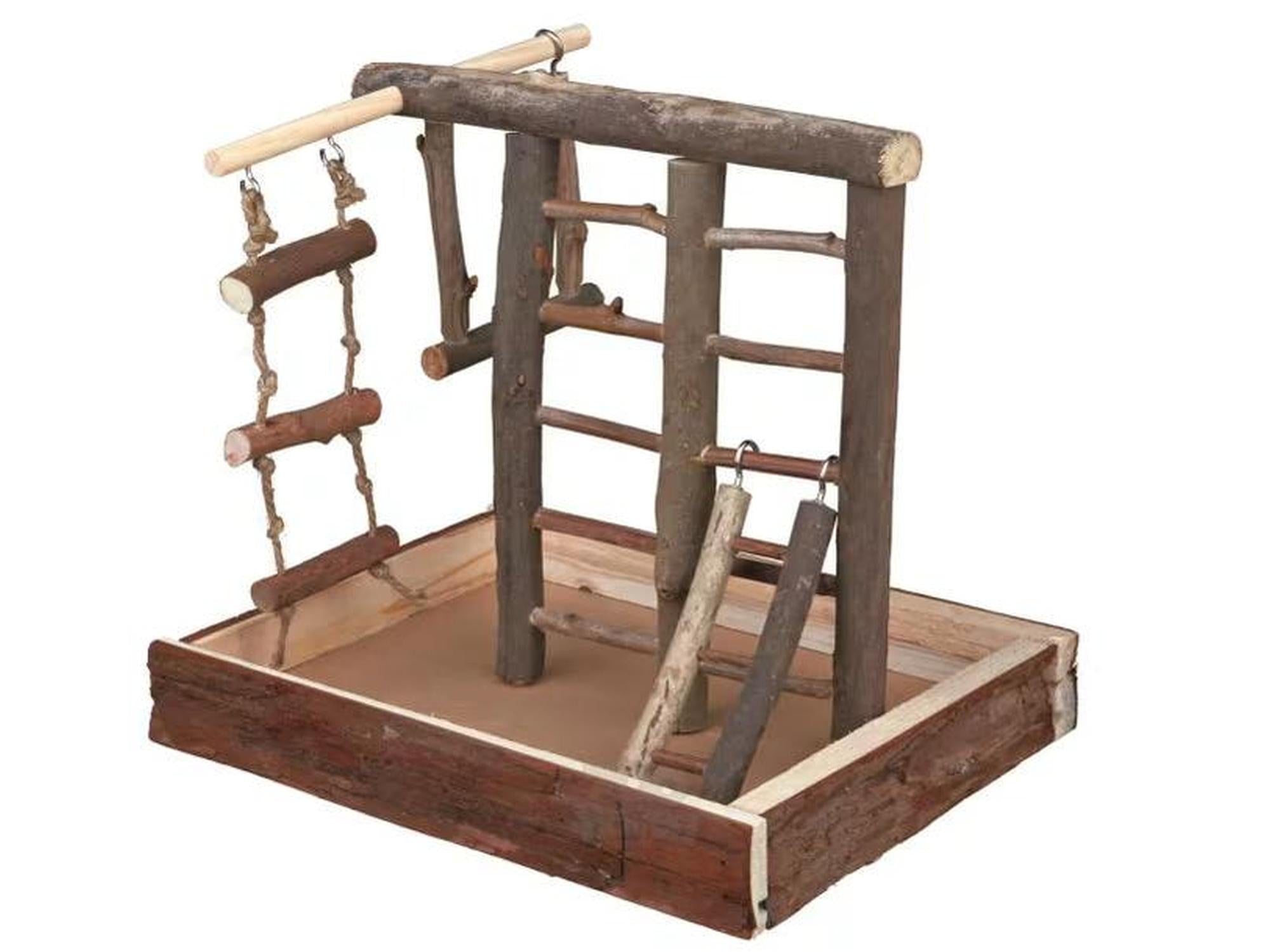 Fugleleke Lekeplass Undulat 28x25x22cm Furu – Kompakt aktivitetsstativ