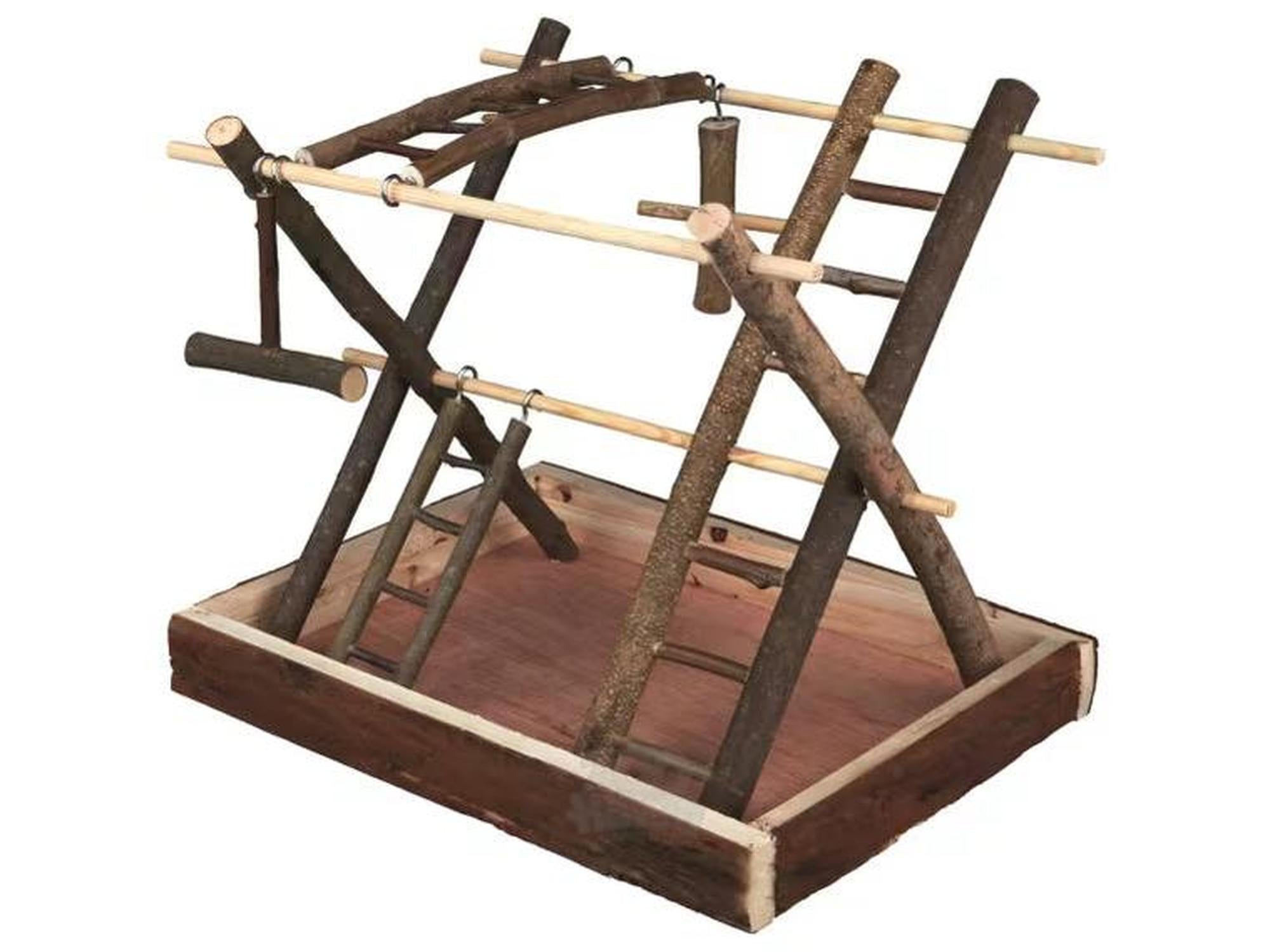 Fugleleke Lekeplass Undulat 35x27x30cm Furu – Naturlig aktivitetsstativ