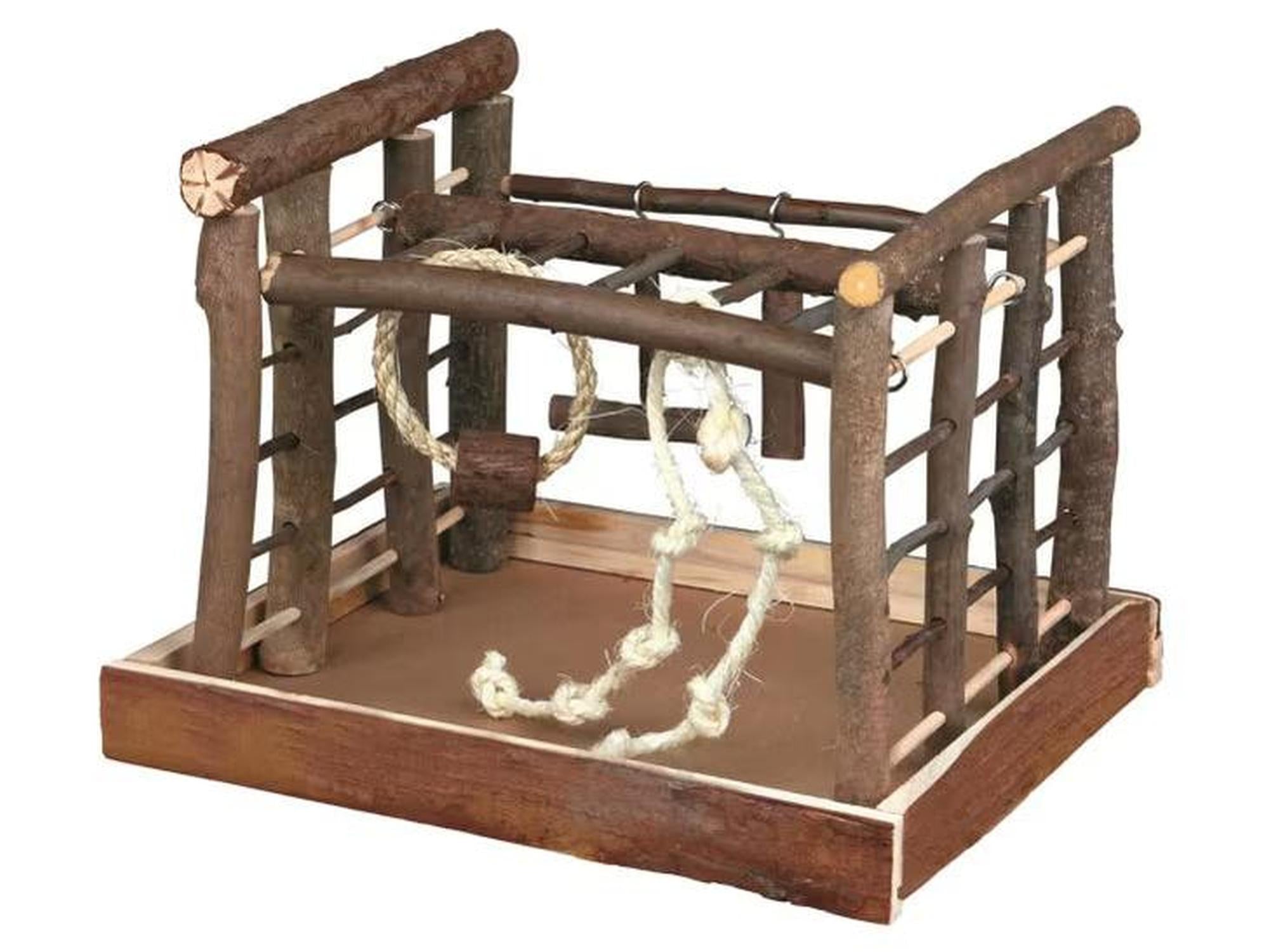 Fugleleke Lekeplass Undulat 35x29x25cm Furu – Naturlig aktivitetsstativ