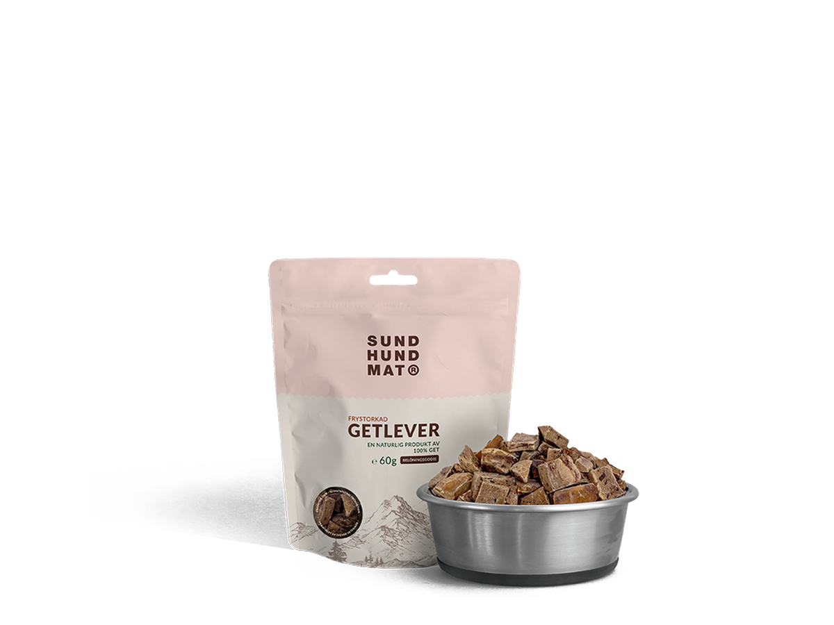 Sund Hundmat Frysetørket Geitelever 60 g