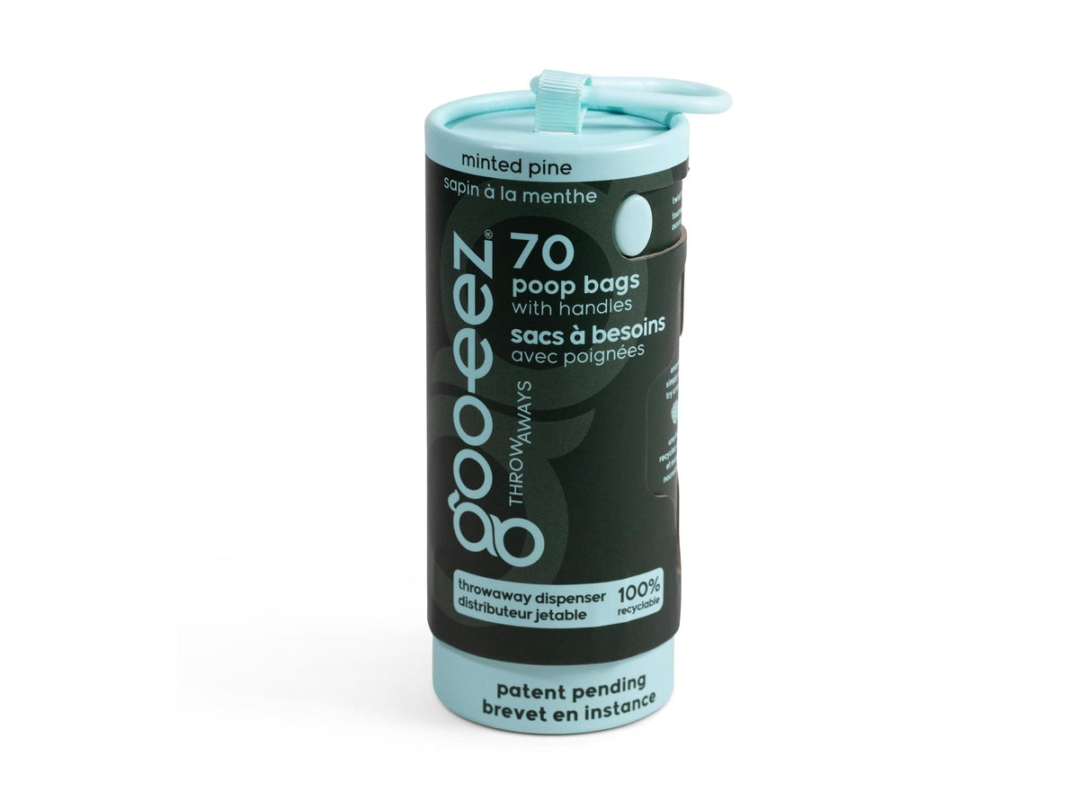 Goo-eez Throwaways hundeposer med dispenser – Minted Pine