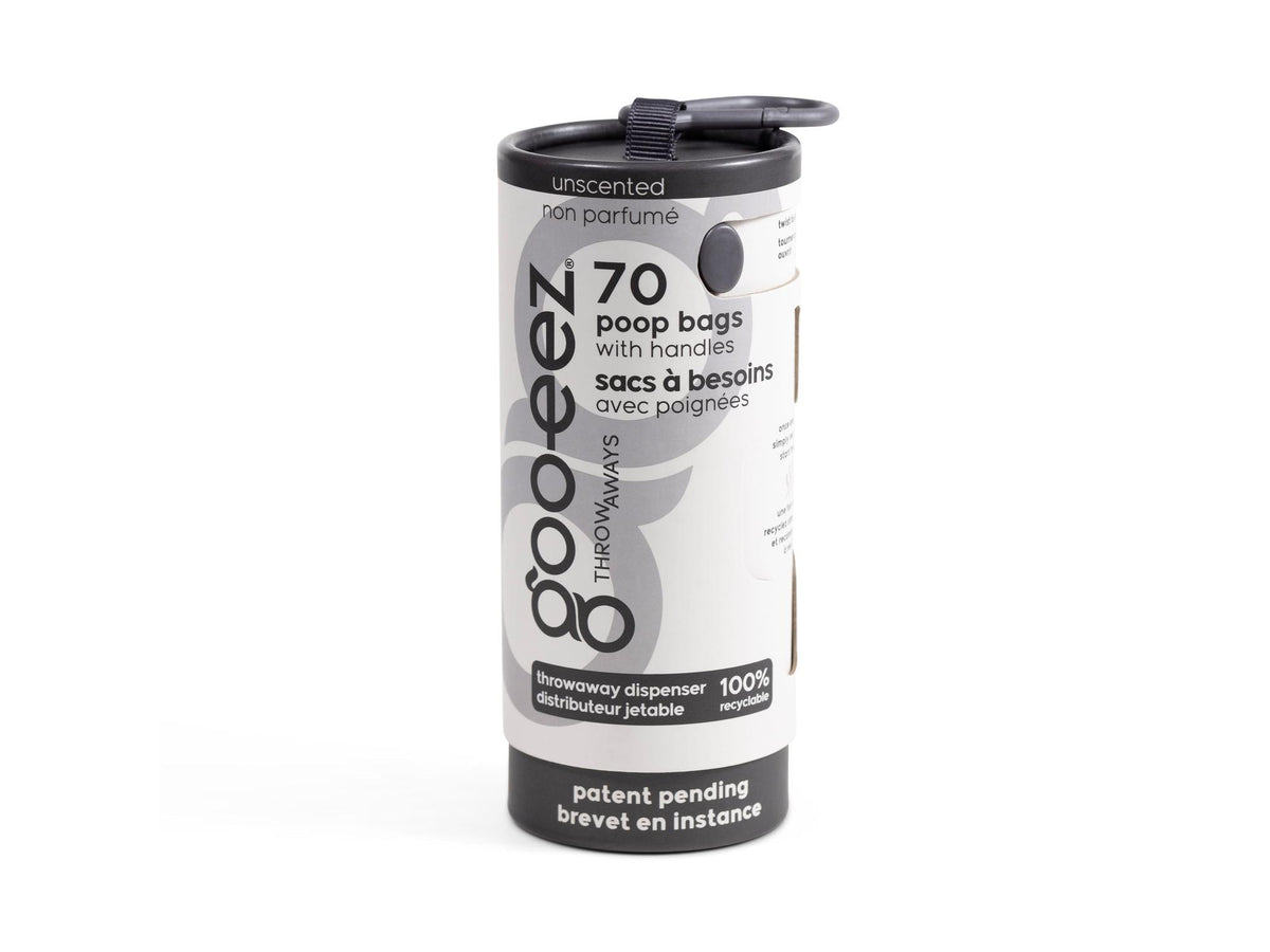 Goo-eez Throwaways hundeposer med dispenser – Unscented