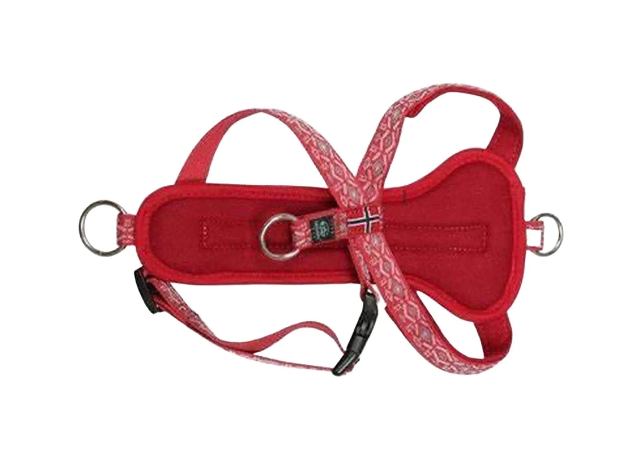 Gresshoppa Hardanger sele i rød størrelse XS