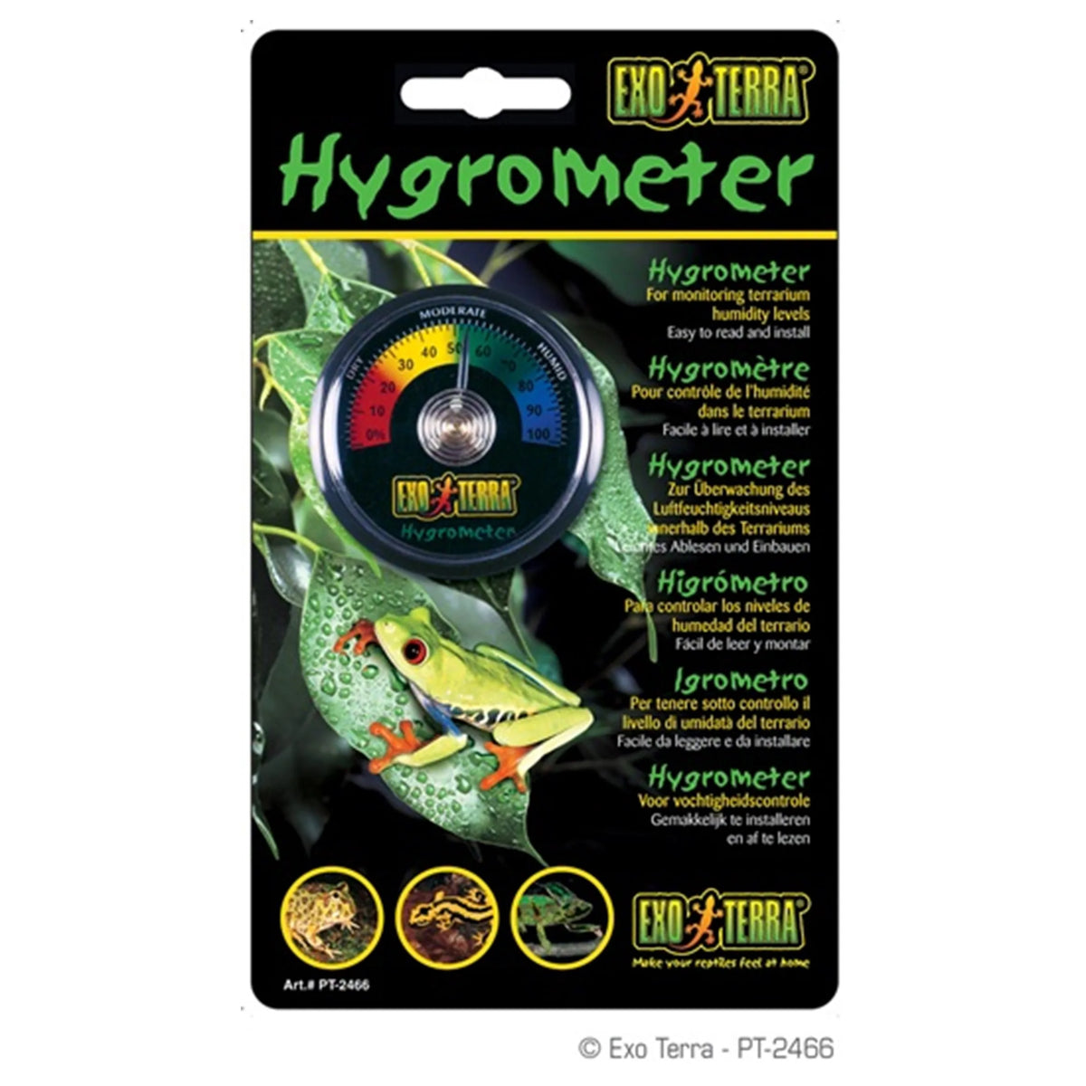 Exo Terra Rept-O-Meter hygrometer analogt