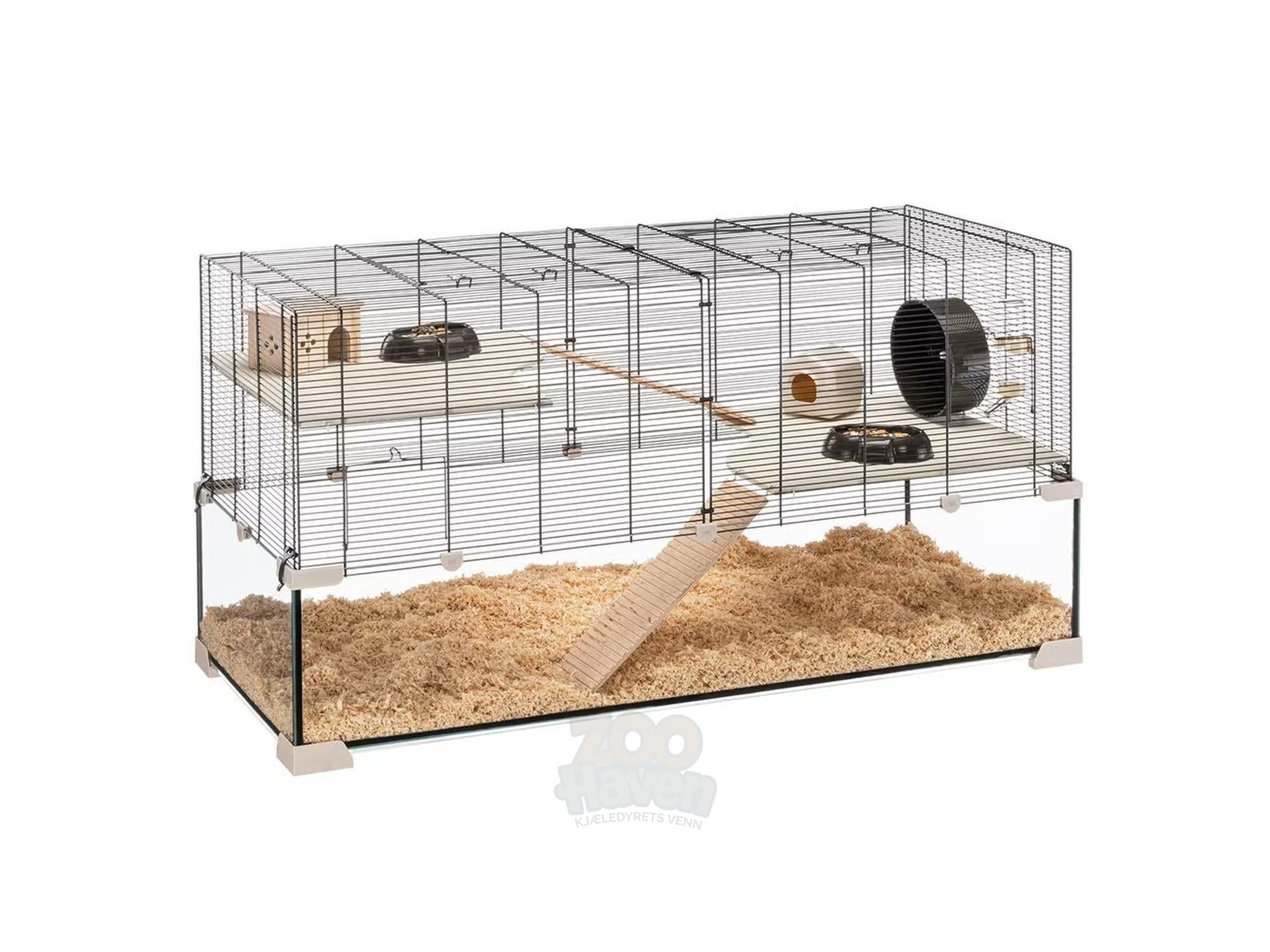 Hamsterbur Karat 120 M/Glassbunn 118,5x50,5x61,5cm