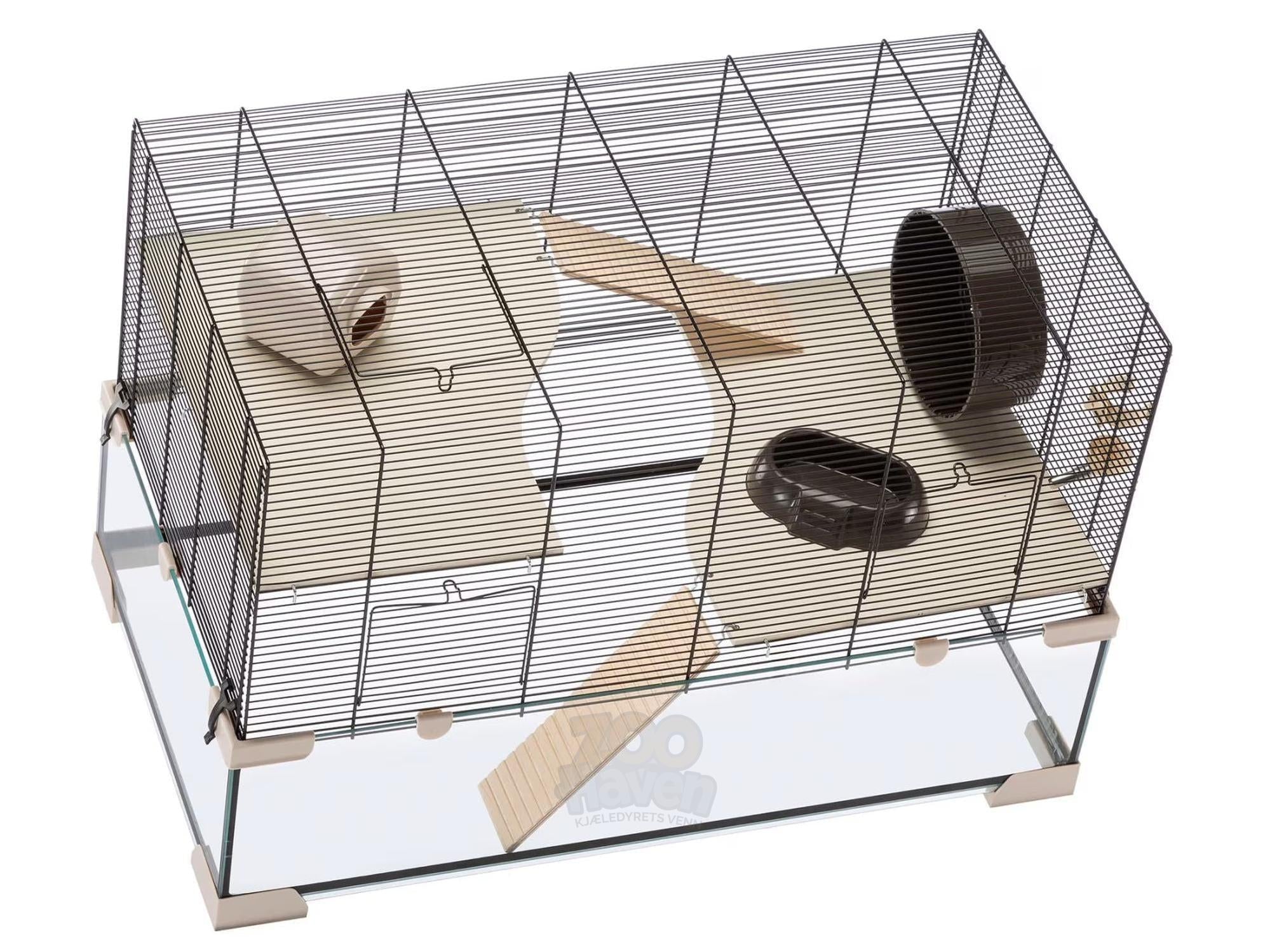 Hamsterbur Karat 80 M/Glassbunn 78,5x45,5x52,5cm
