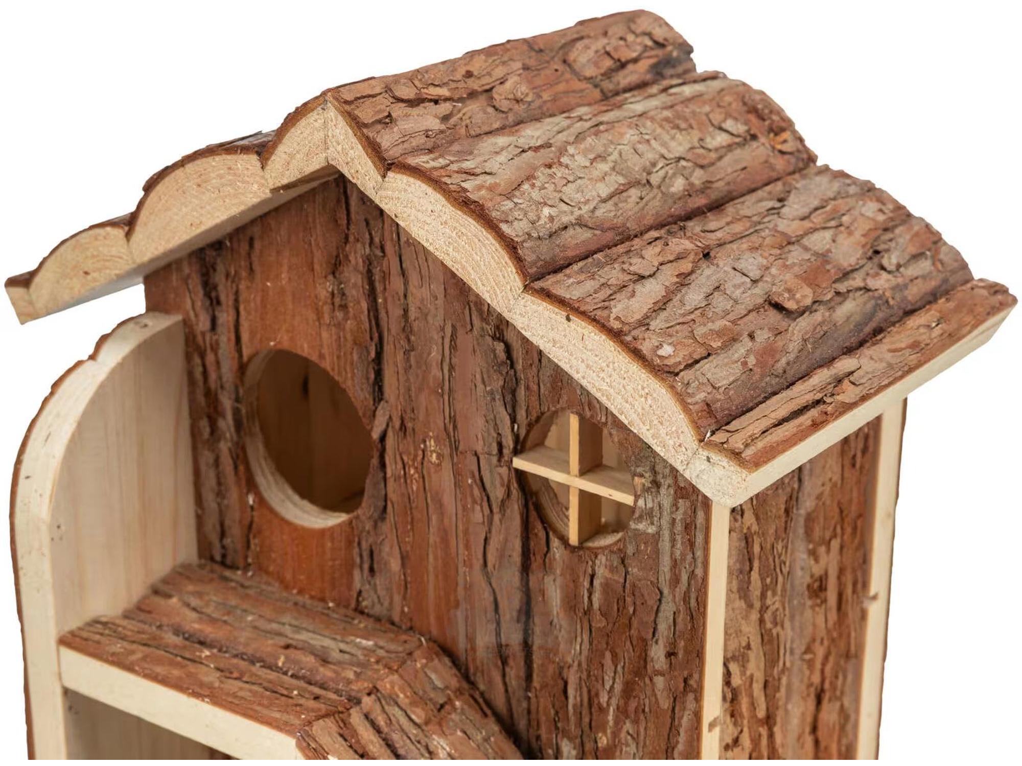 Hamsterhus Henna 27x15x21cm Furu – Trehus med soveplass og matskål