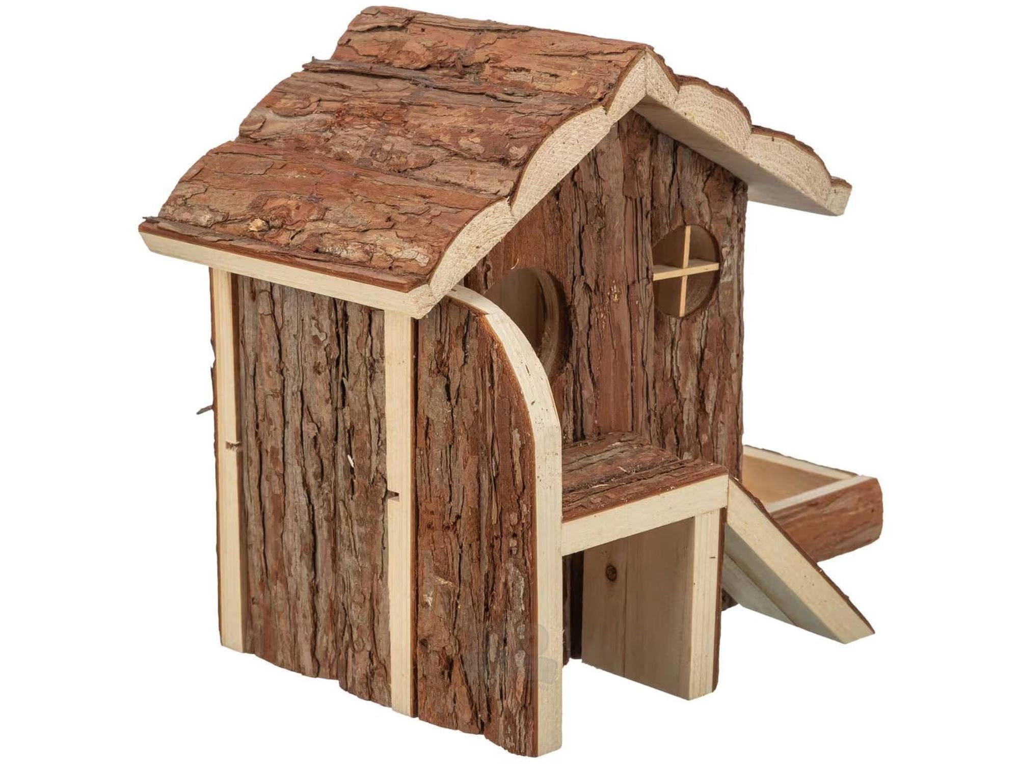 Hamsterhus Henna 27x15x21cm Furu – Trehus med soveplass og matskål