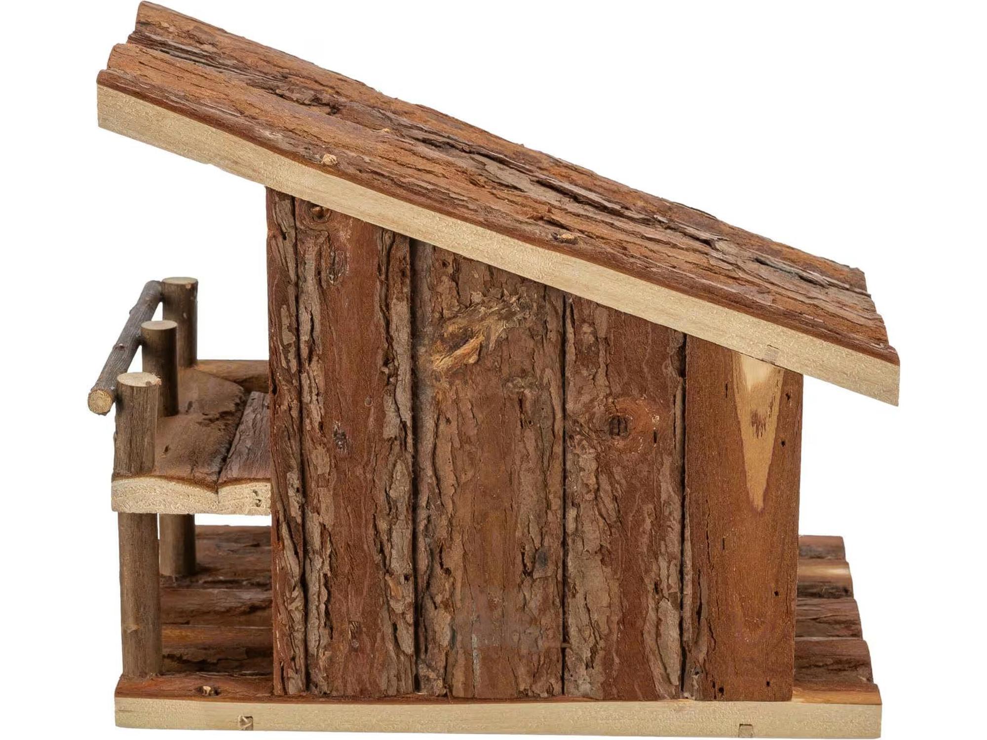 Hamsterhus Jule 25x18x21cm Furu – Trehus med platå og rampe