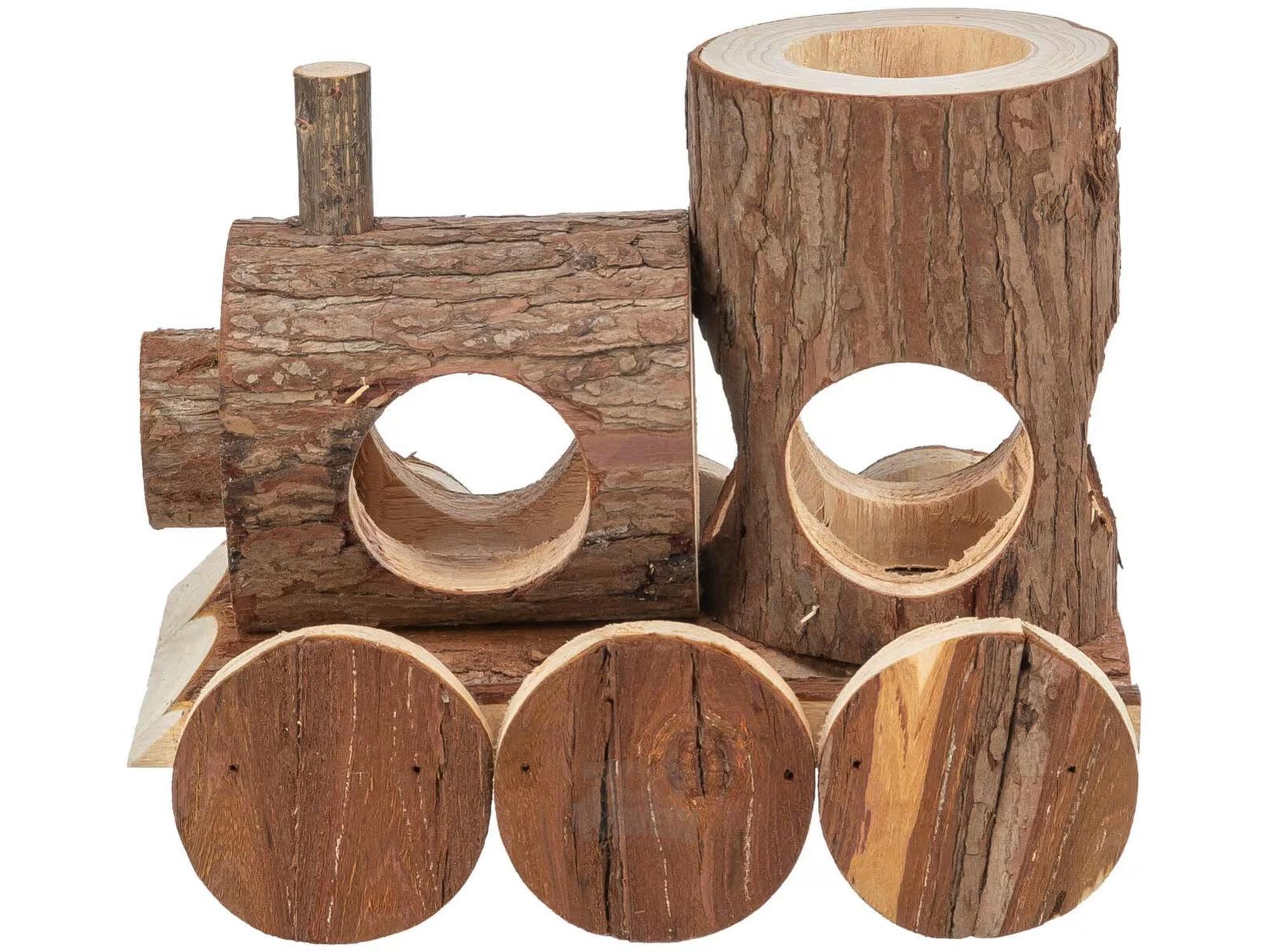 Hamsterhus Tog Levin 17x14x12cm Furu – Naturlig trehus for smågnagere