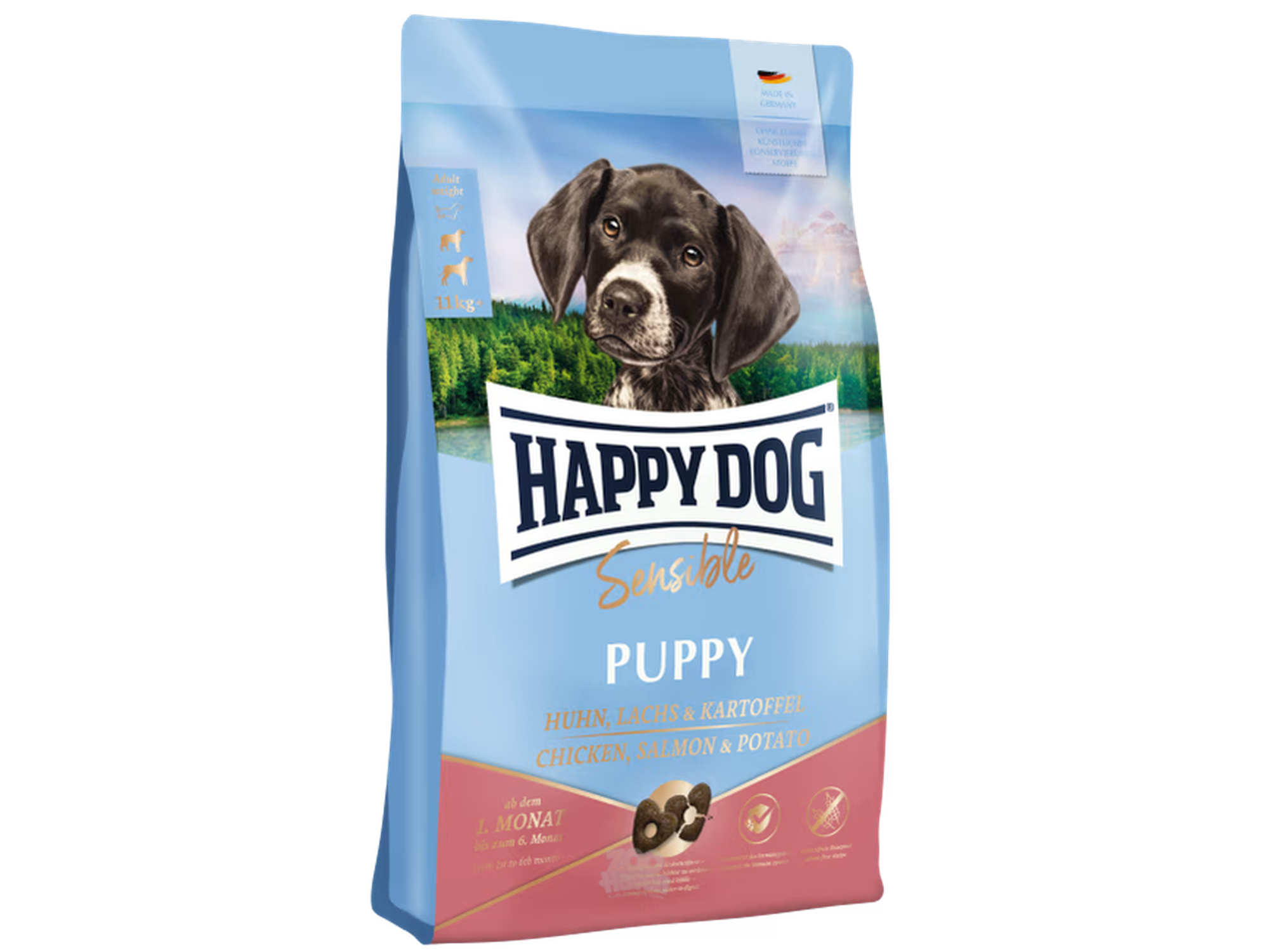 Happy Dog Sensible Puppy Kylling, Laks & Potet  (4kg / 10kg)