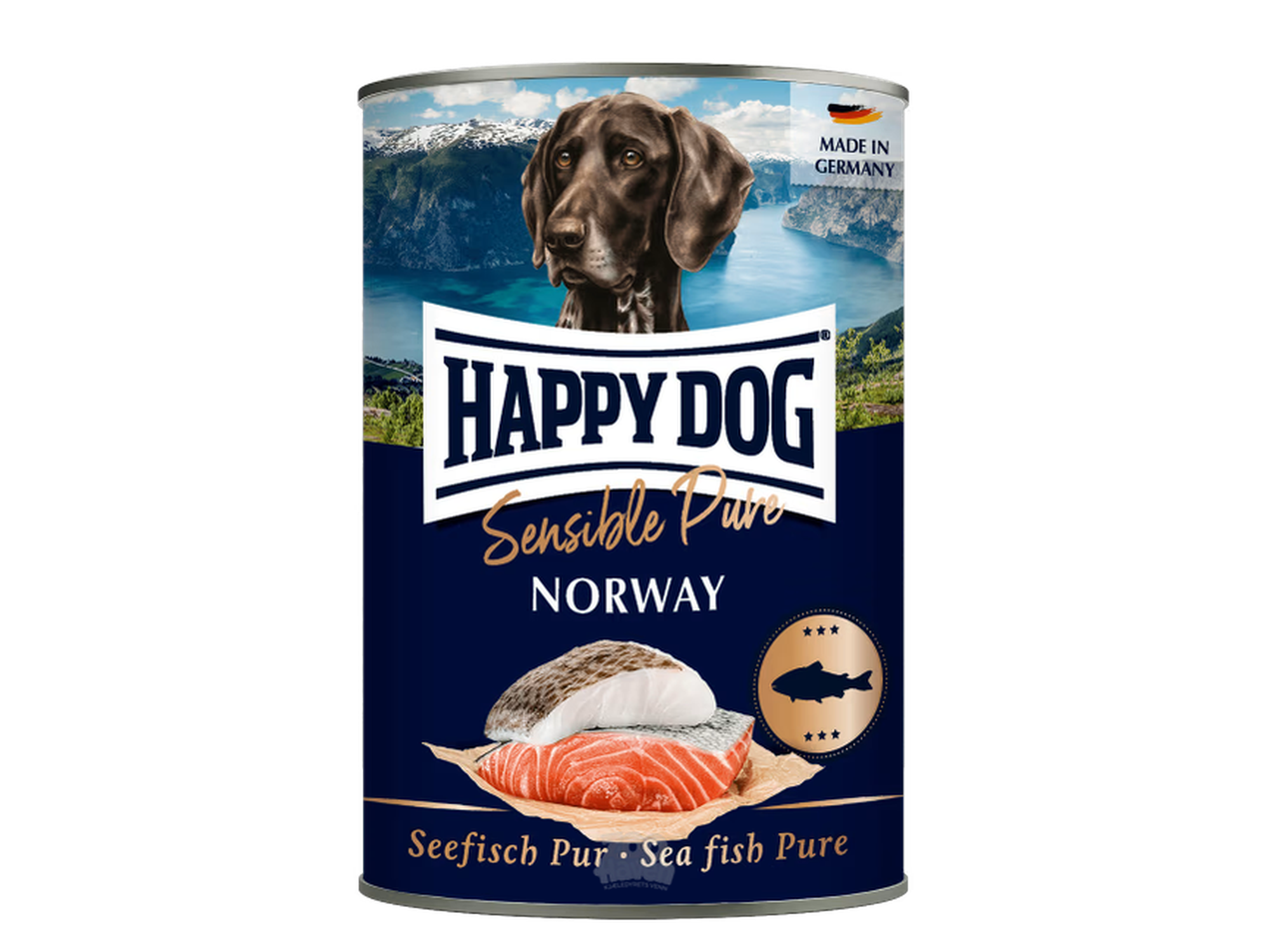 Happy Dog Sensible Pure Norway M/Sjøfisk 6 x 400g