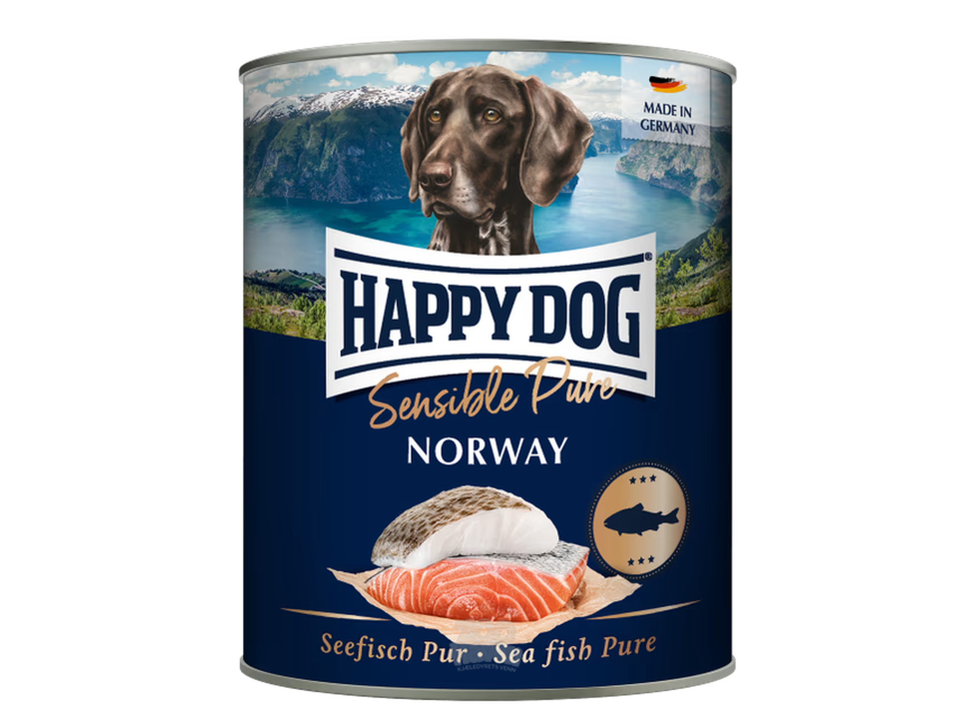 Happy Dog Sensible Pure Norway M/Sjøfisk 6 x 800g