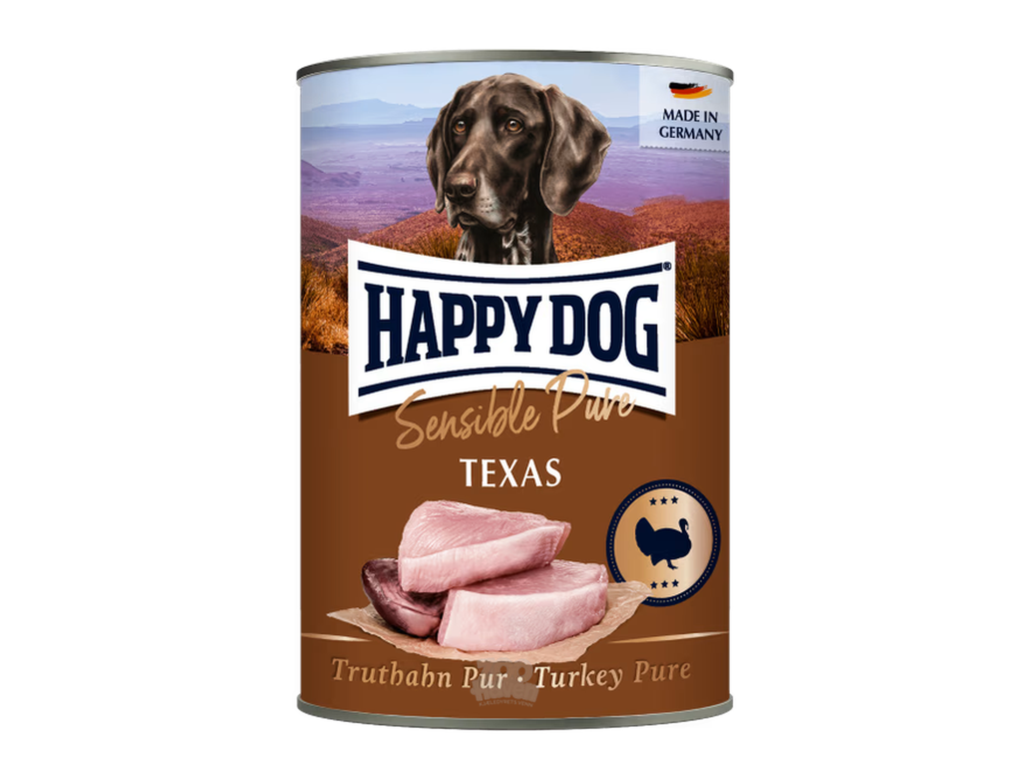 Happy Dog Sensible Pure Texas M/Kalkun 6 x 400g