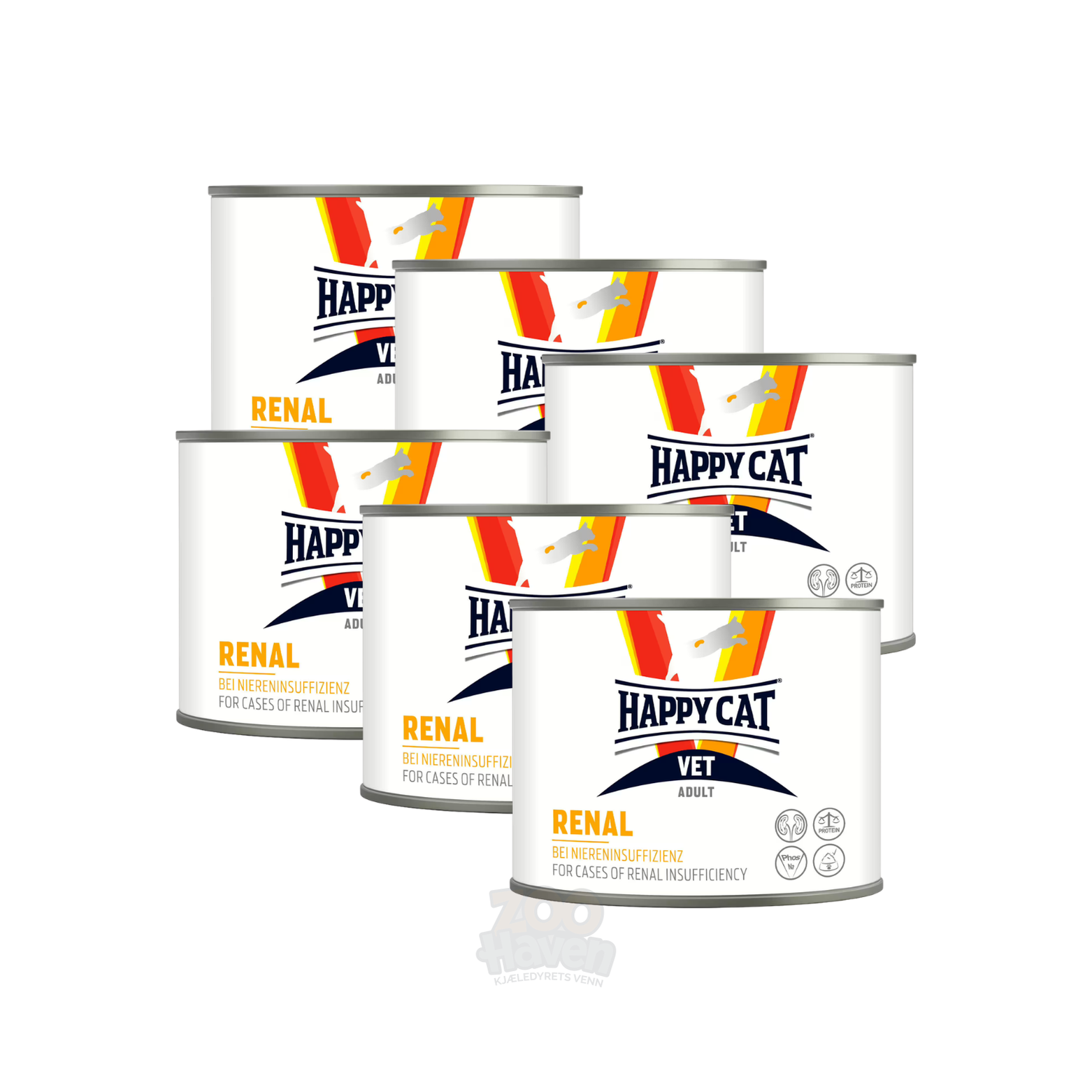 Happy Cat VET Renal Våtfôr 6 x 200g – Nyrestøtte til Katt