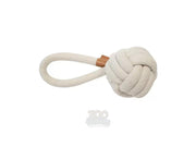 Harper Tauknuteball L Beige med Håndtak 27 cm – Slitesterk Bomullsleke