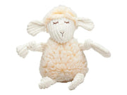 HuggleHounds Flufferknott Louise Lamb Large – Myk og Slitesterk Hundeleke