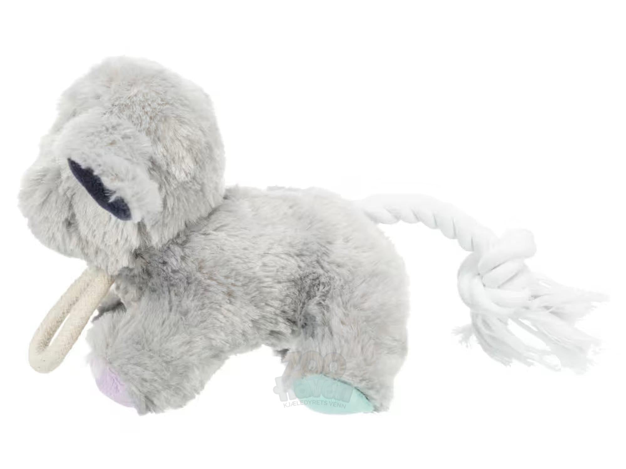 Hundeleke Junior Plysj Hund med Tau til Valper 24 cm – TRIXIE
