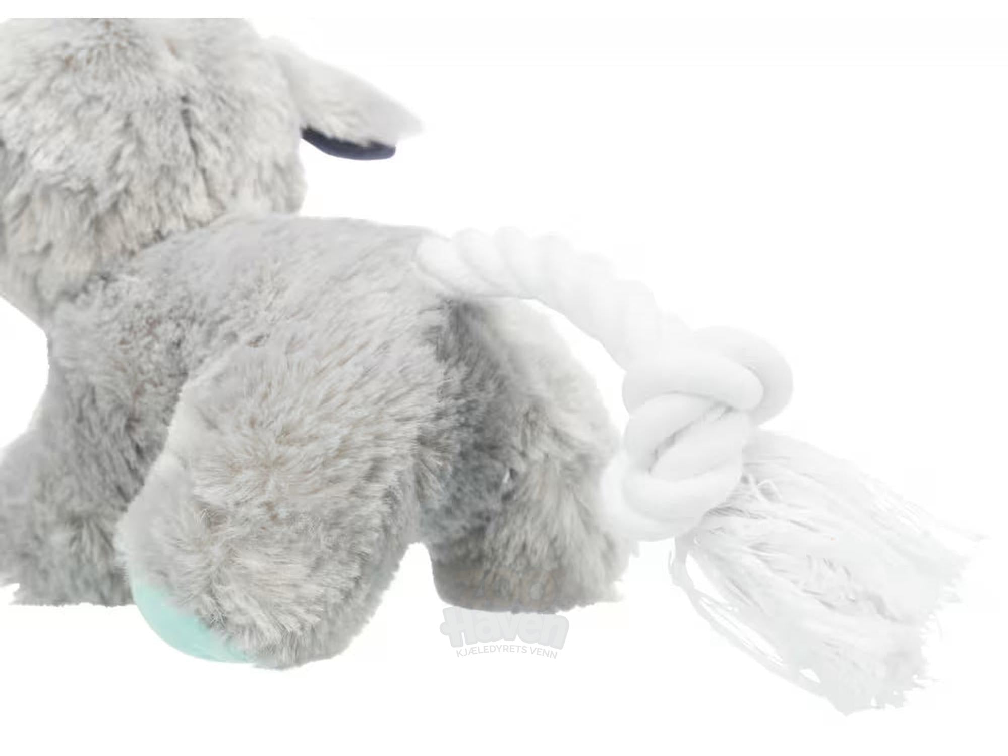 Hundeleke Junior Plysj Hund med Tau til Valper 24 cm – TRIXIE