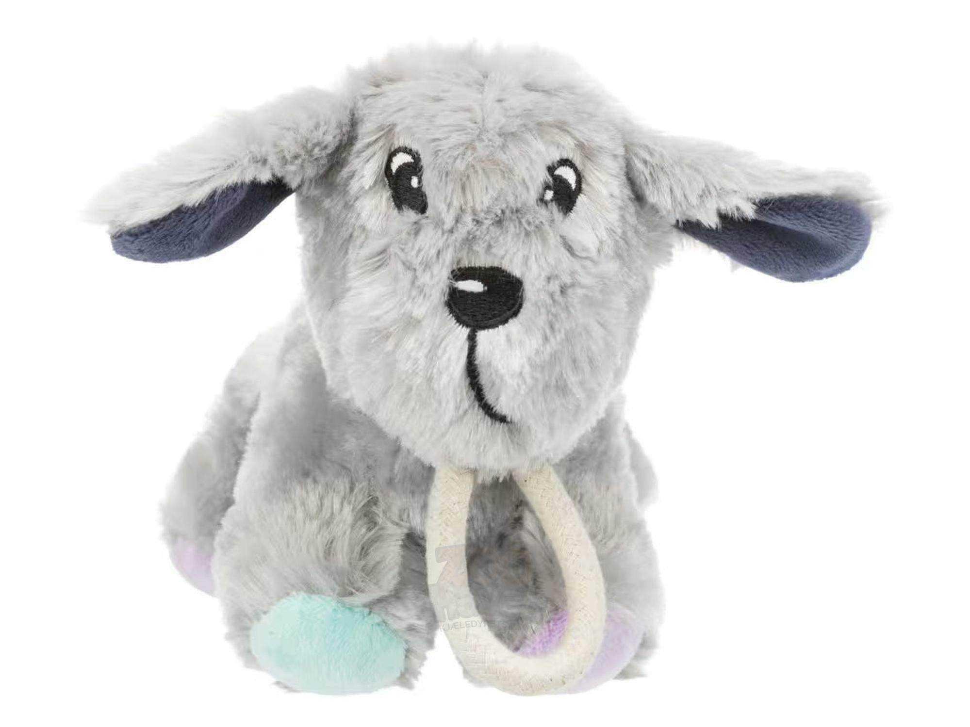 Hundeleke Junior Plysj Hund med Tau til Valper 24 cm – TRIXIE