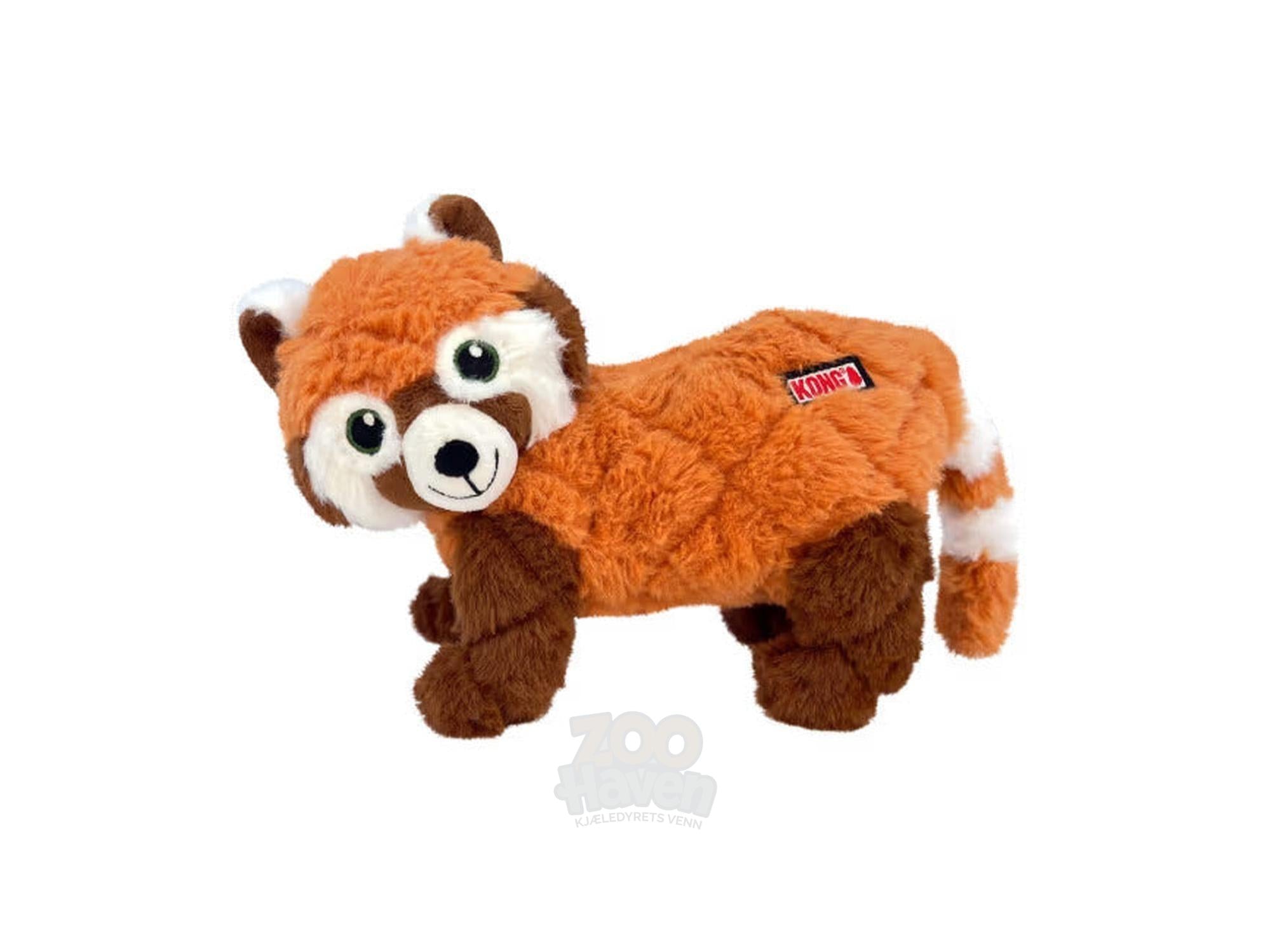 Hundeleke KONG Scampers Panda M – myk plysjleke med pipelyd