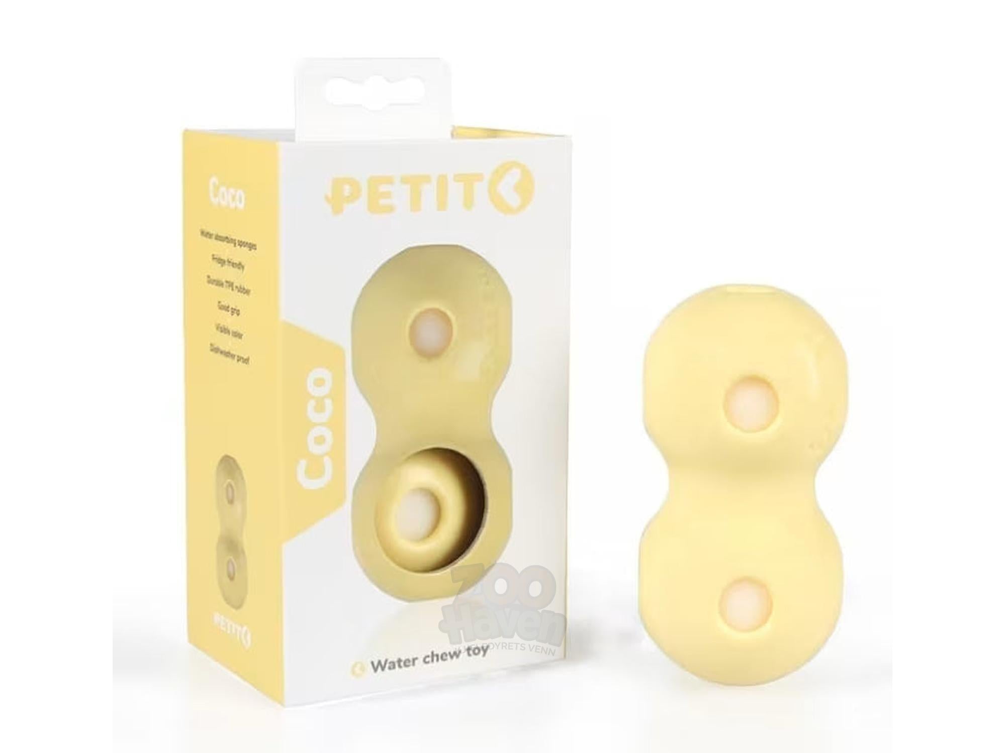 Hundeleke Petit Vannleke Coco Gul 12x6x6 cm